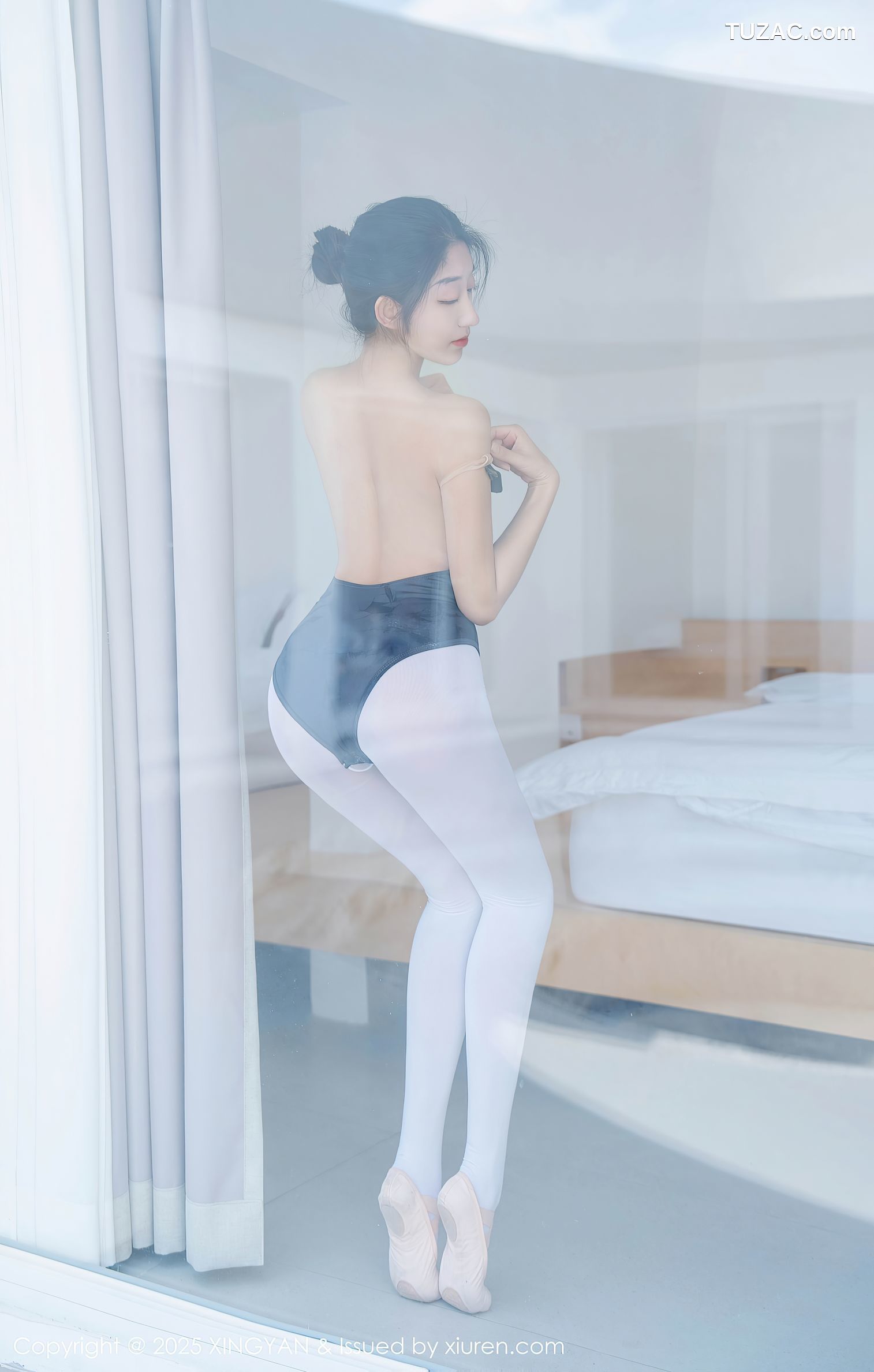 XingYan星颜社-345-星冉-深色芭蕾舞服白色丝袜-2025.05.13