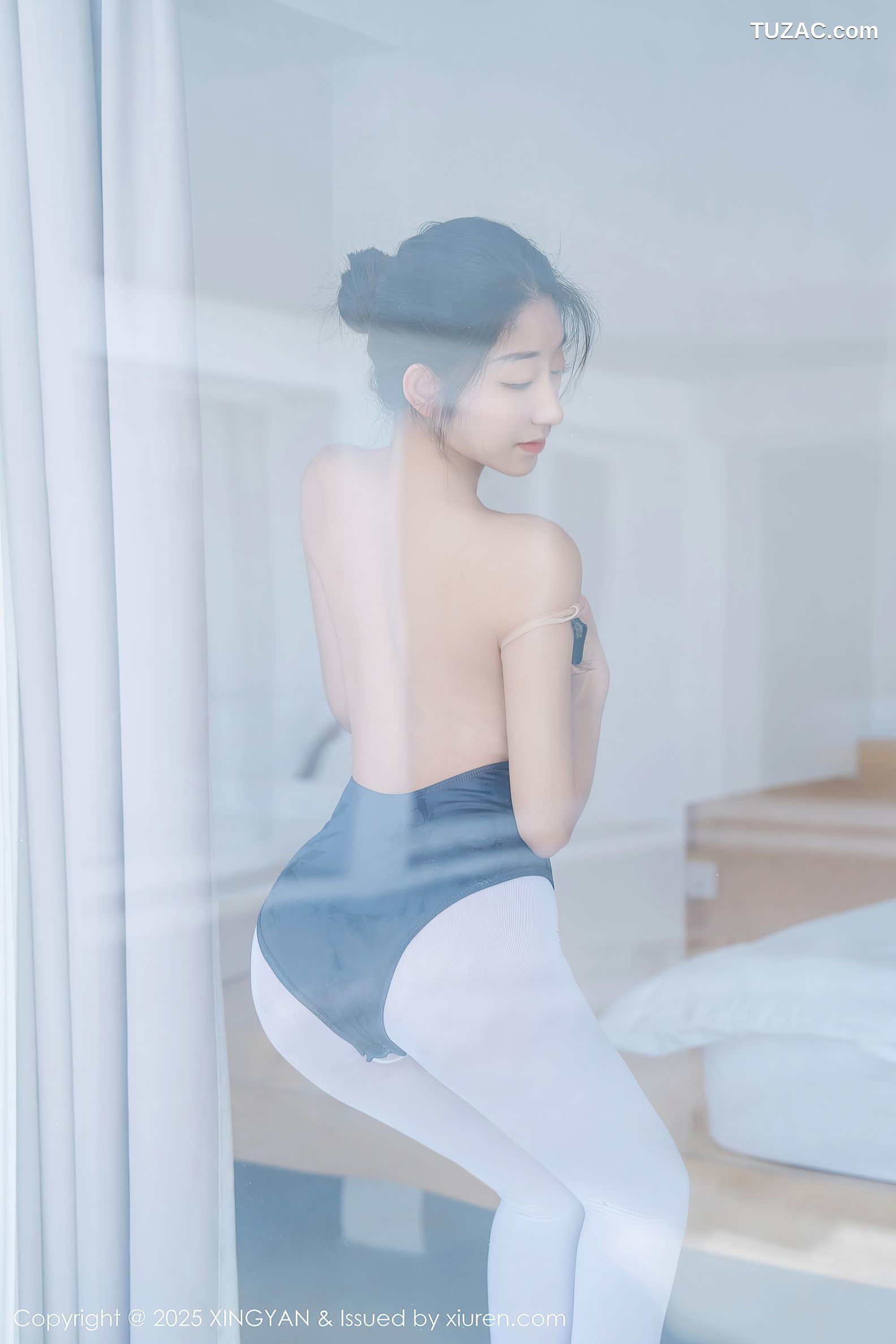 XingYan星颜社-345-星冉-深色芭蕾舞服白色丝袜-2025.05.13