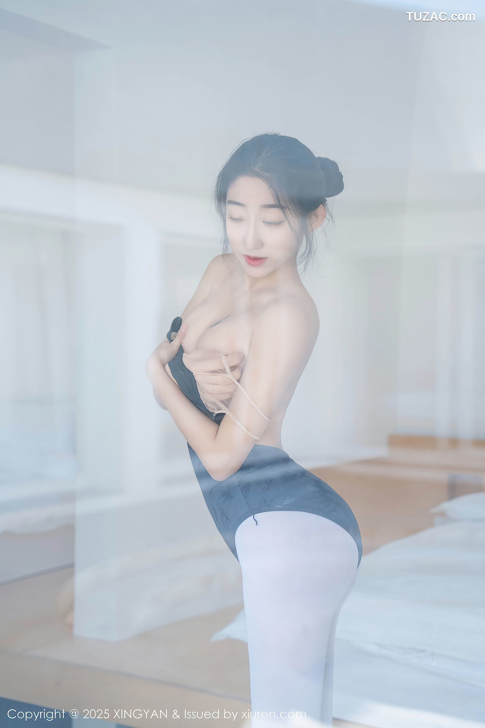 XingYan星颜社-345-星冉-深色芭蕾舞服白色丝袜-2025.05.13