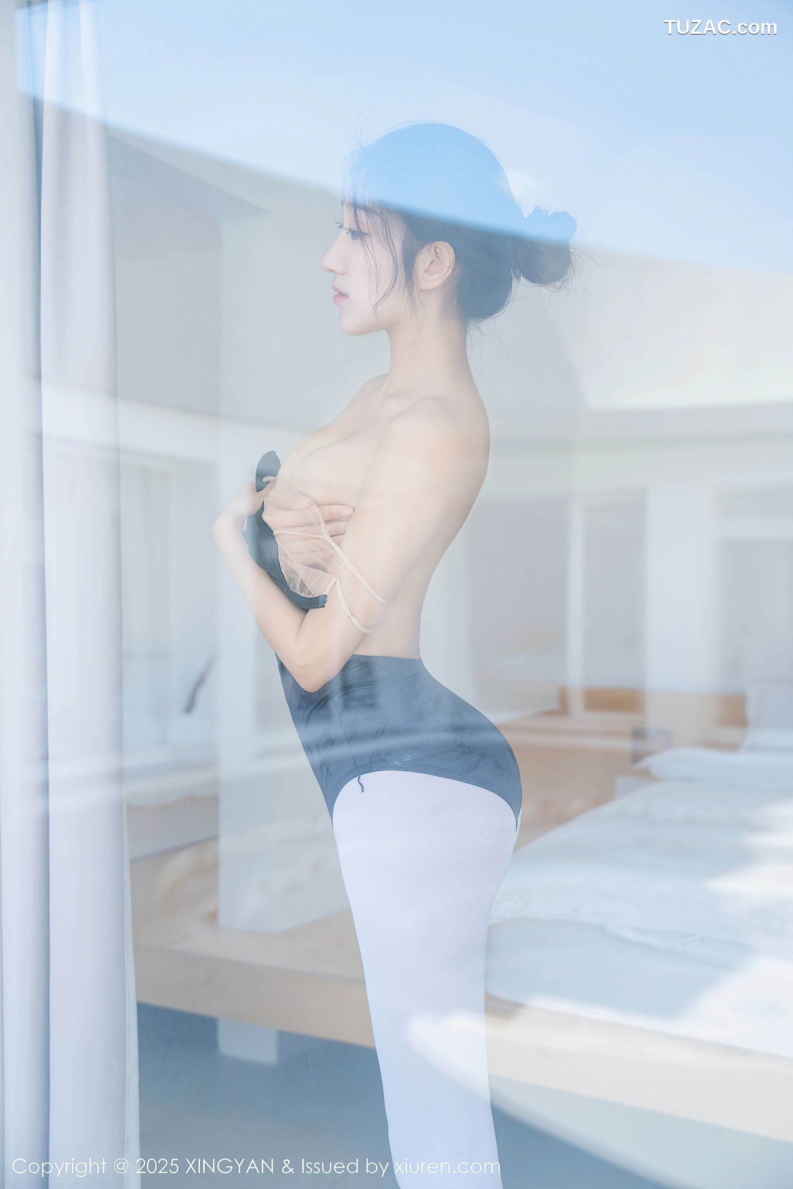 XingYan星颜社-345-星冉-深色芭蕾舞服白色丝袜-2025.05.13