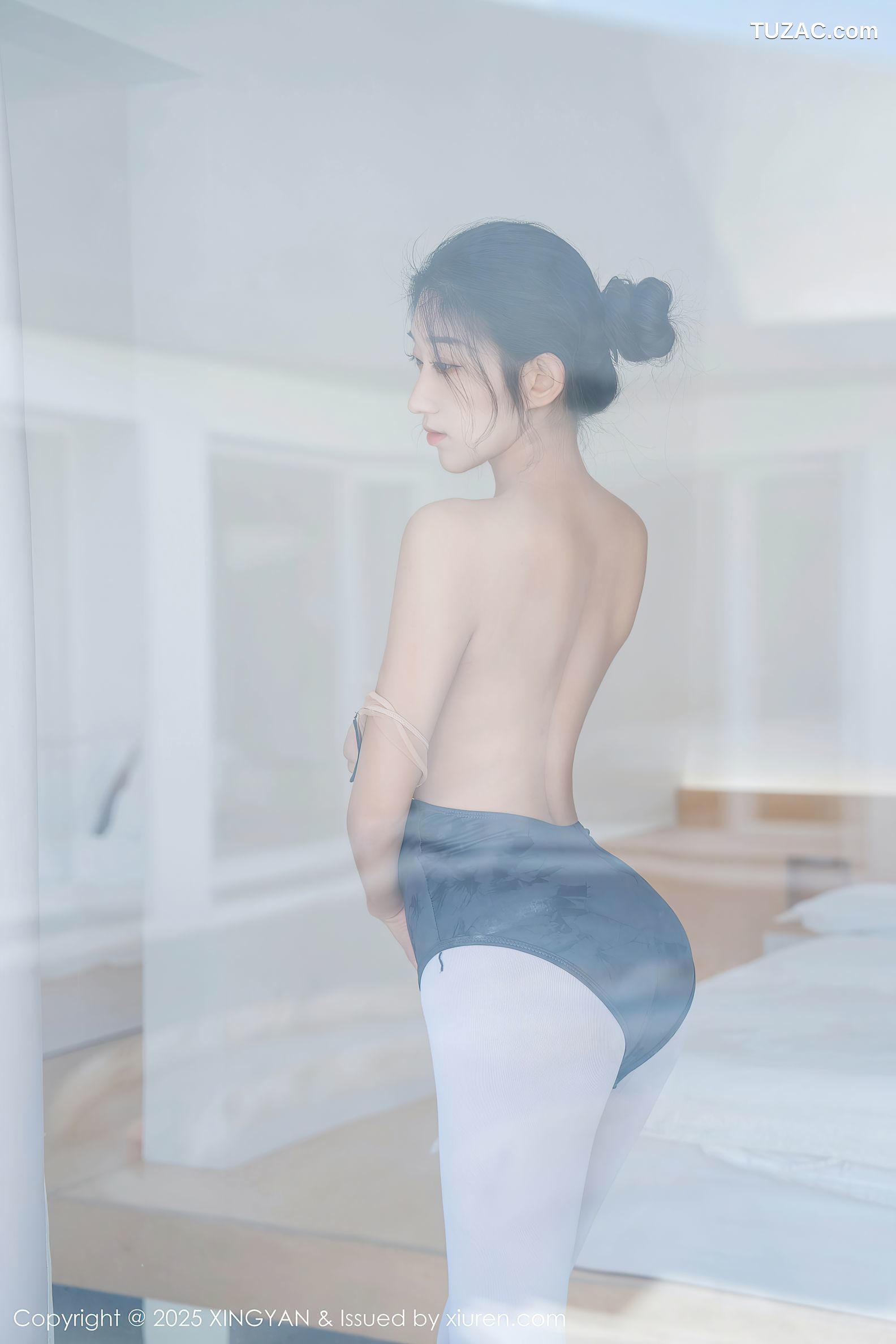 XingYan星颜社-345-星冉-深色芭蕾舞服白色丝袜-2025.05.13