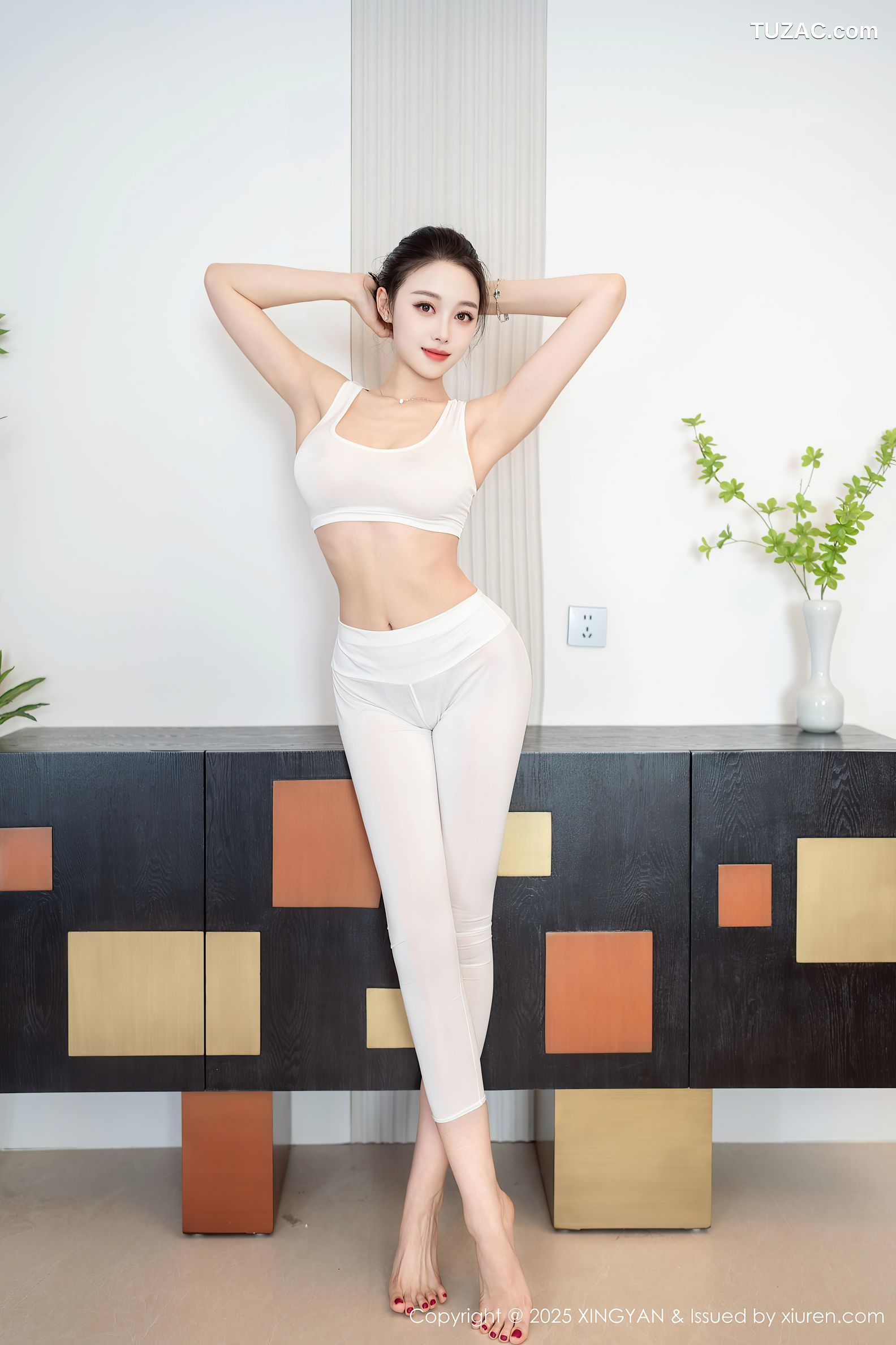 XingYan星颜社-346-清妙-白色运动背心情趣紧身裤爆乳-2025.05.14