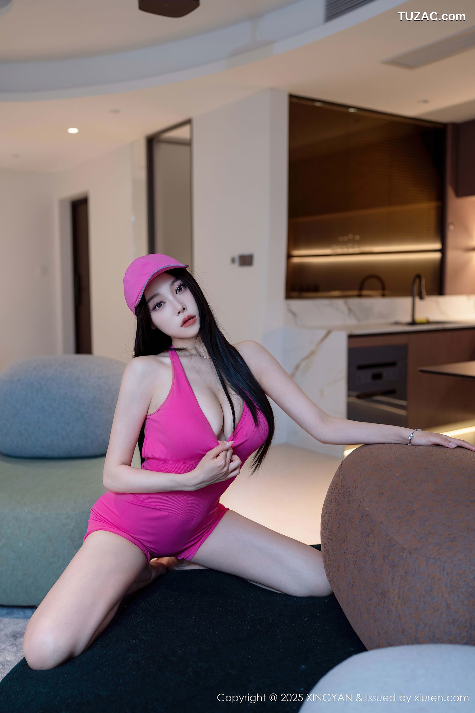 XingYan星颜社-351-清妙-玫红色瑜伽服全裸爆乳-2025.05.29