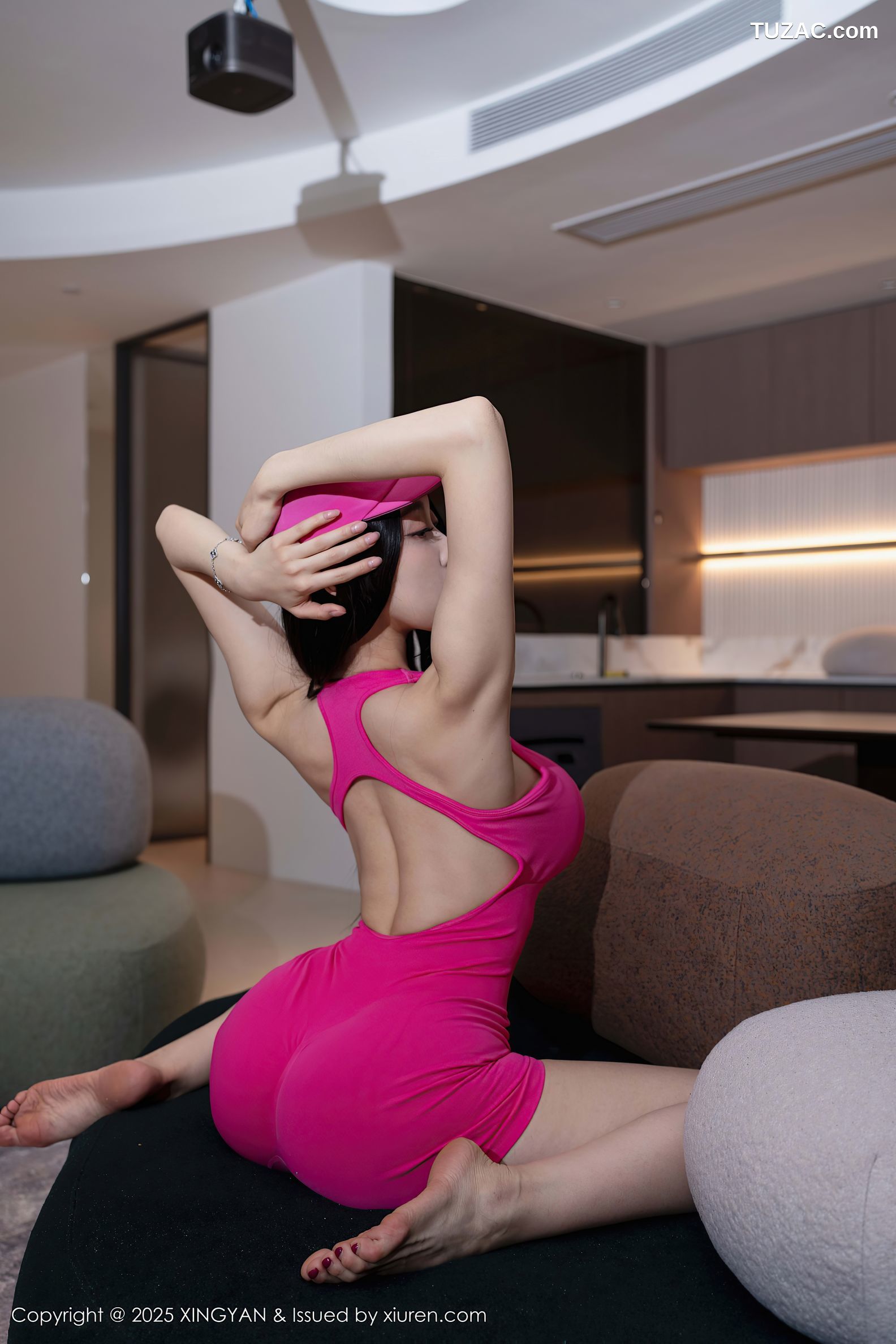 XingYan星颜社-351-清妙-玫红色瑜伽服全裸爆乳-2025.05.29