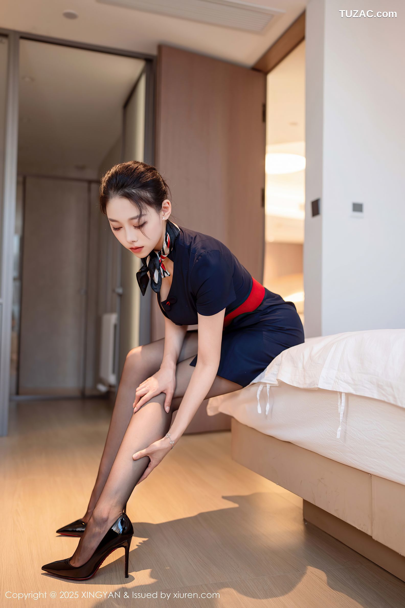 XingYan星颜社-354-清妙-空姐制服红蕾丝内衣黑丝爆乳-2025.06.05