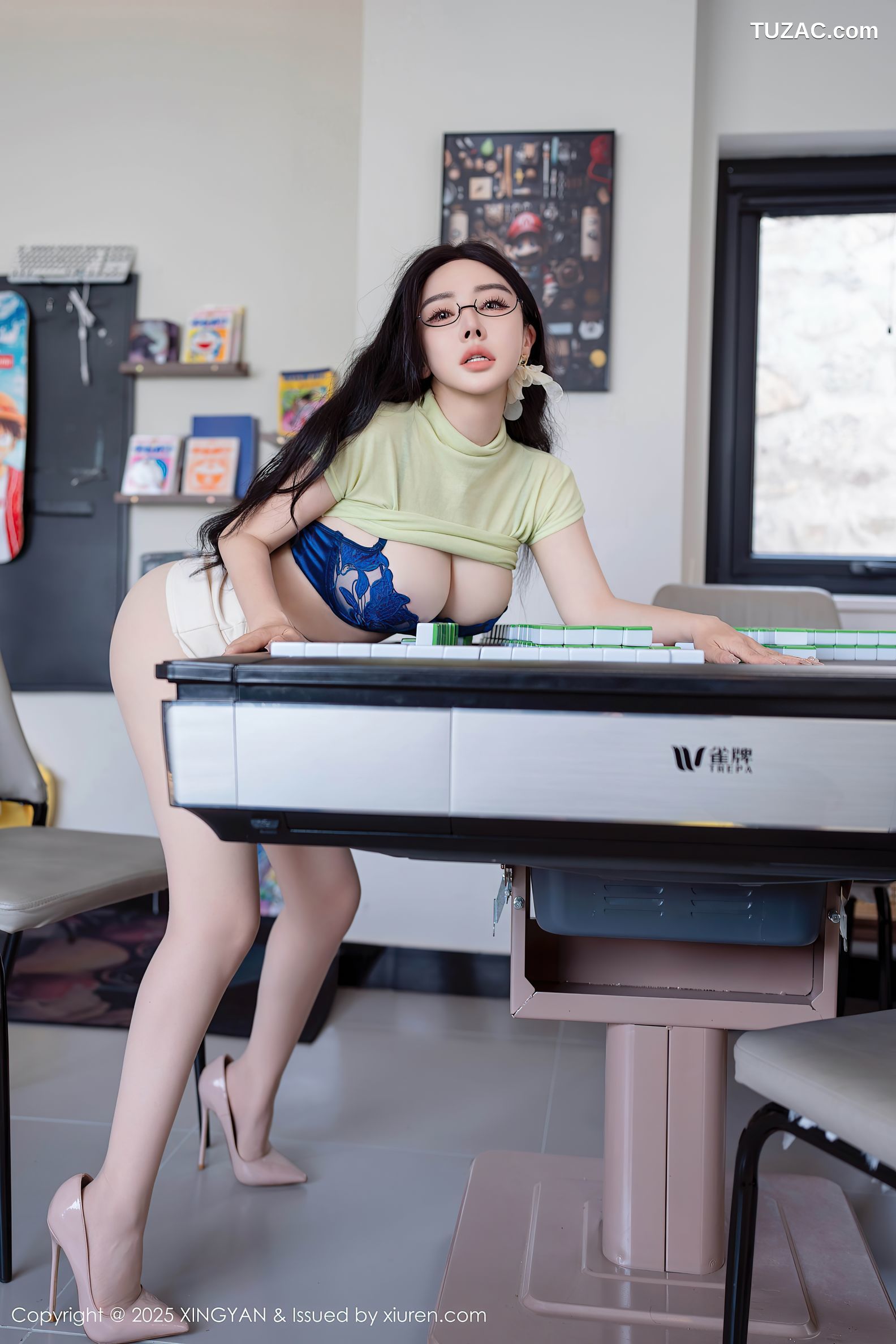 XingYan星颜社-357-潘思沁-麻将主题熟女绿T爆乳-2025.06.12