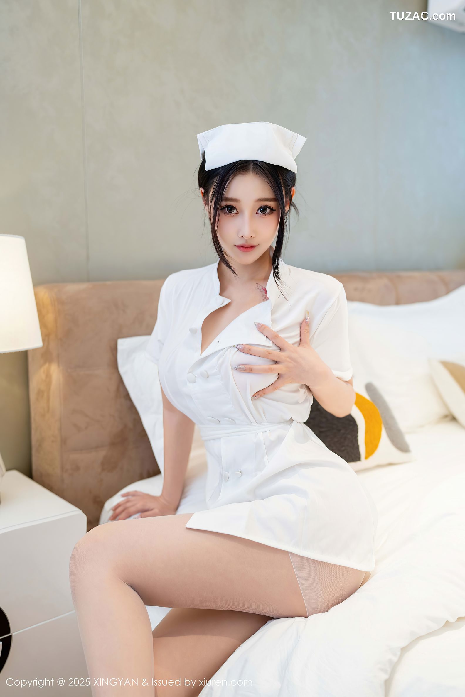 XingYan星颜社-362-木森vita-白色护士制服爆乳诱惑-2025.07.01