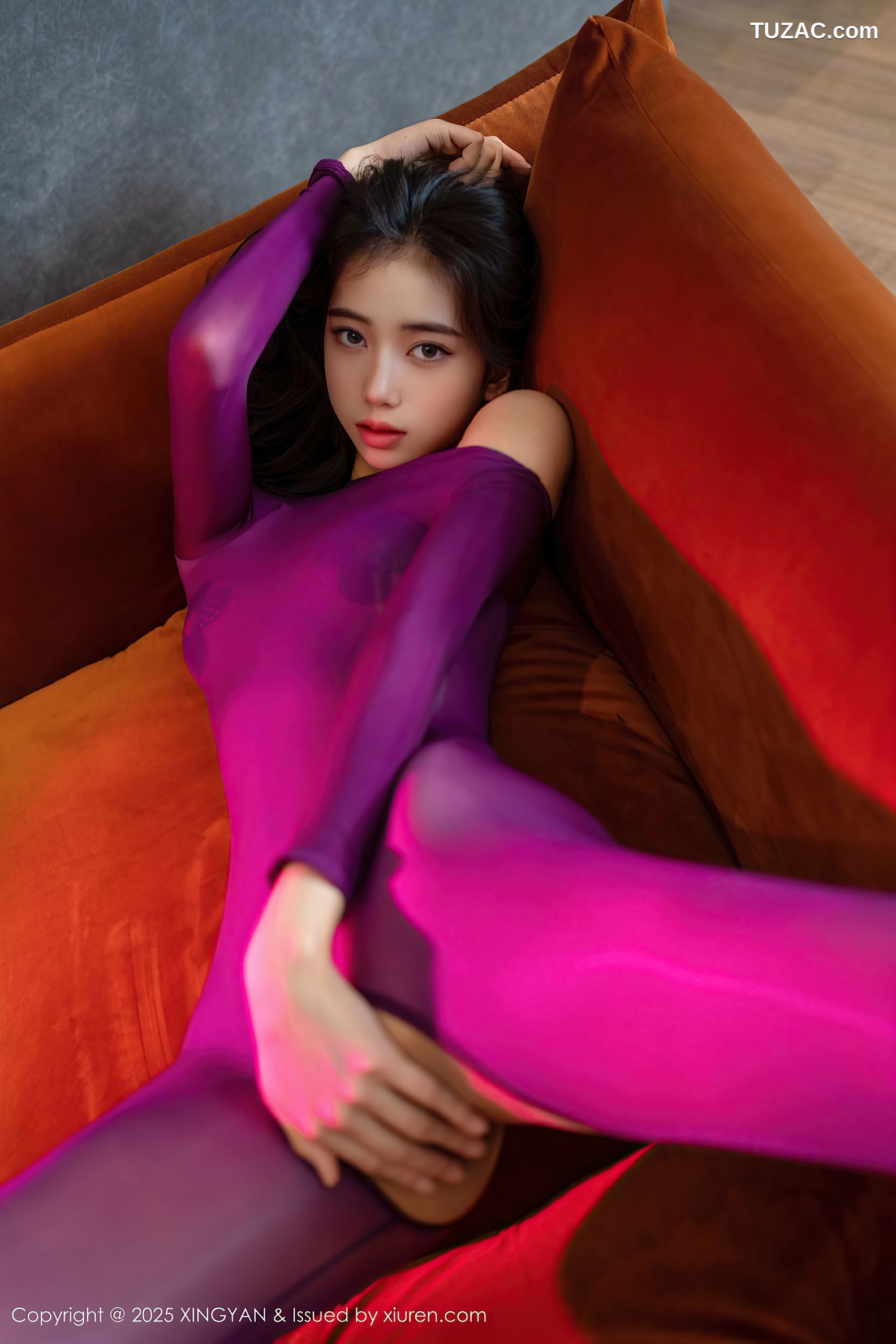 XingYan星颜社-363-时安安-紫色轻透连体丝袜浴缸湿身爆乳-2025.07.02