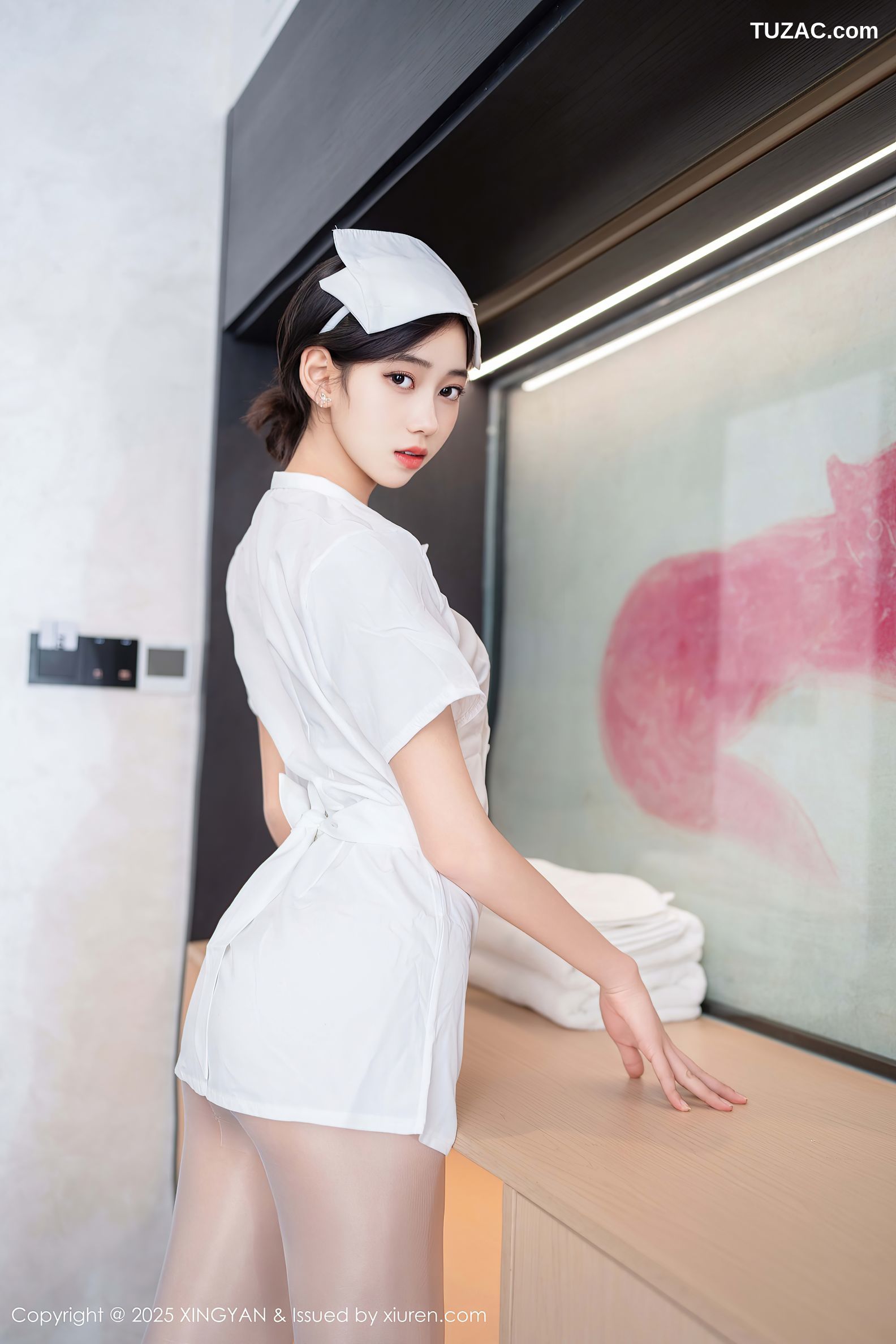 XingYan星颜社-371-时安安-白色护士制服白丝爆乳-2025.07.17