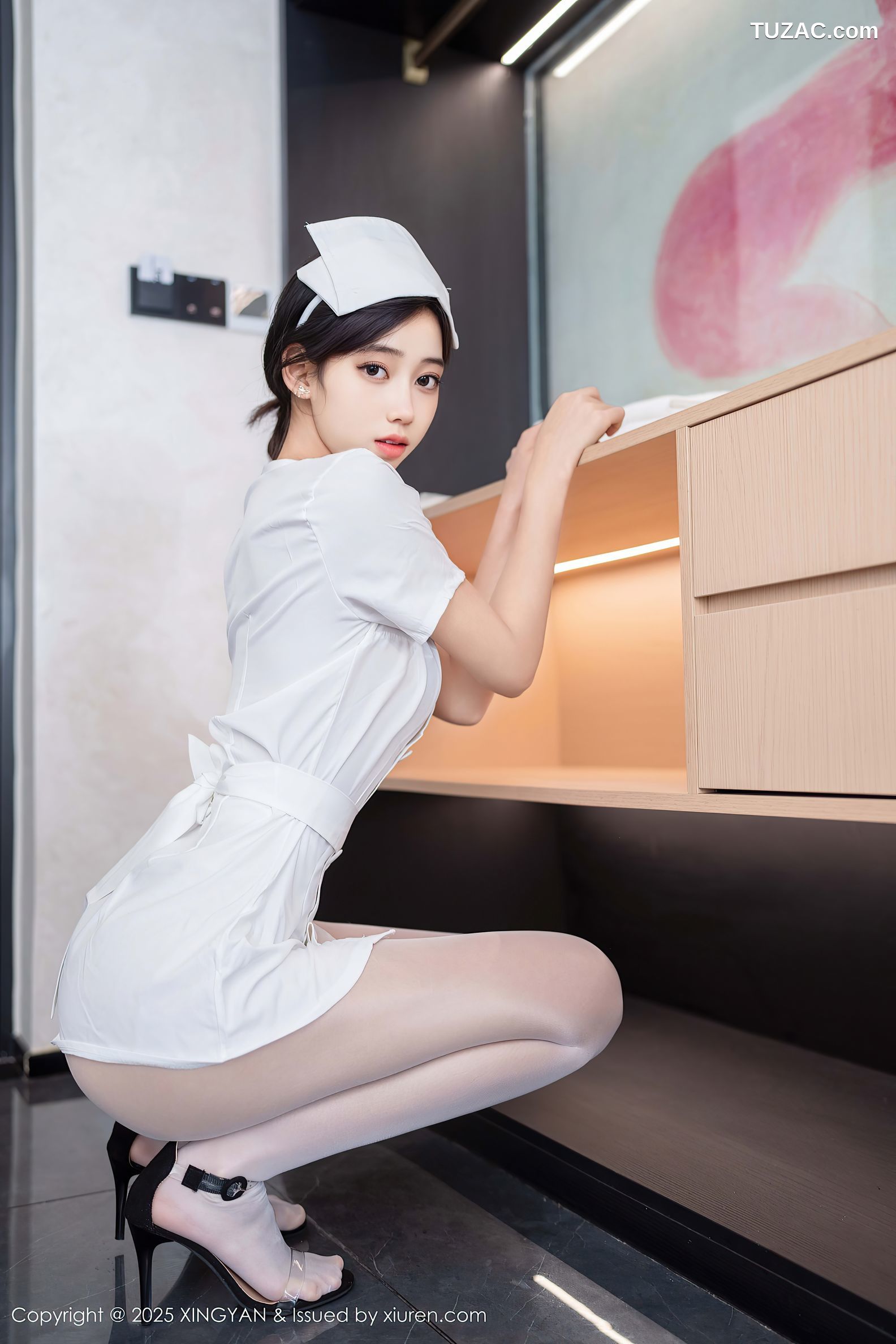 XingYan星颜社-371-时安安-白色护士制服白丝爆乳-2025.07.17