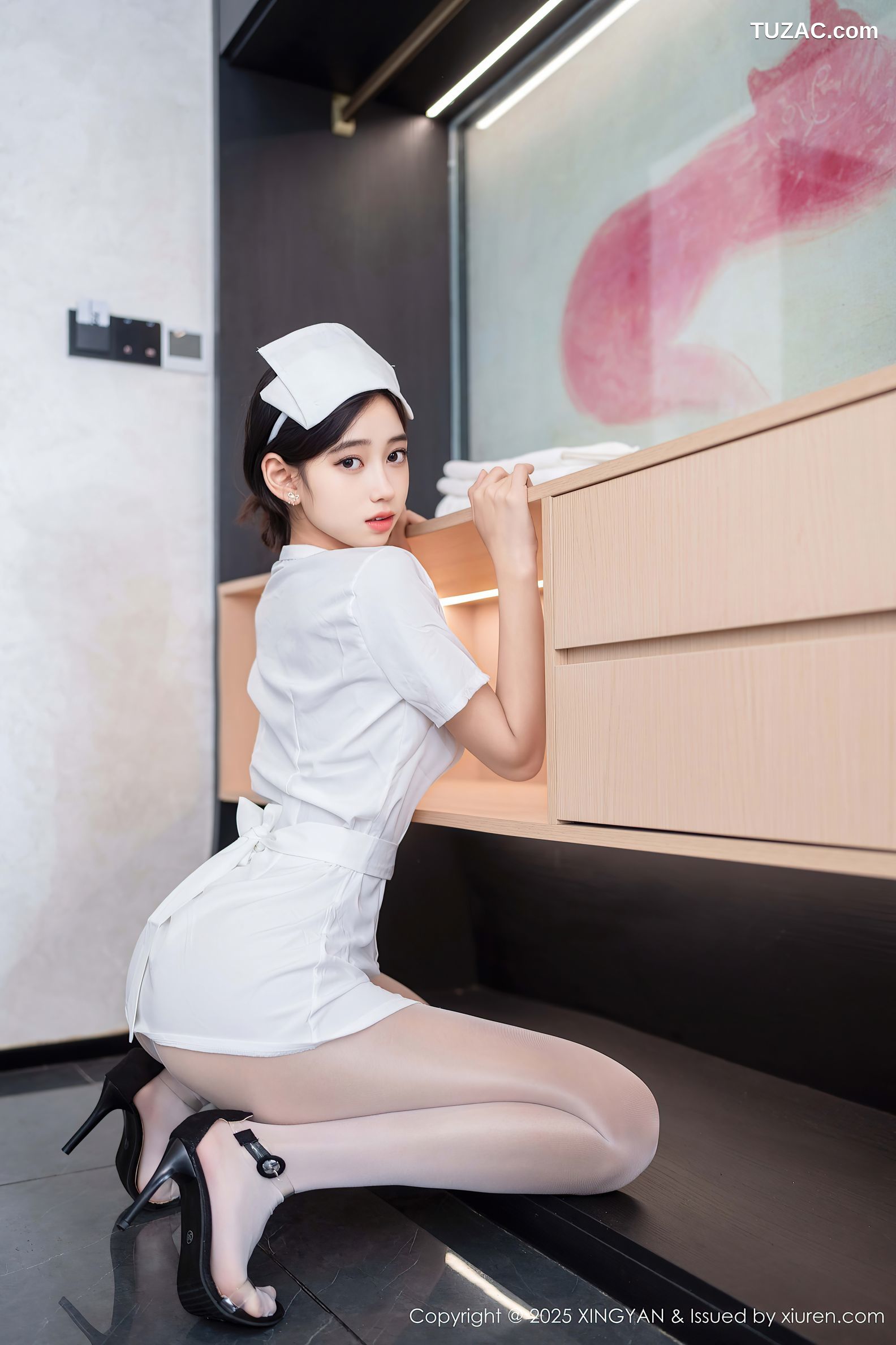 XingYan星颜社-371-时安安-白色护士制服白丝爆乳-2025.07.17