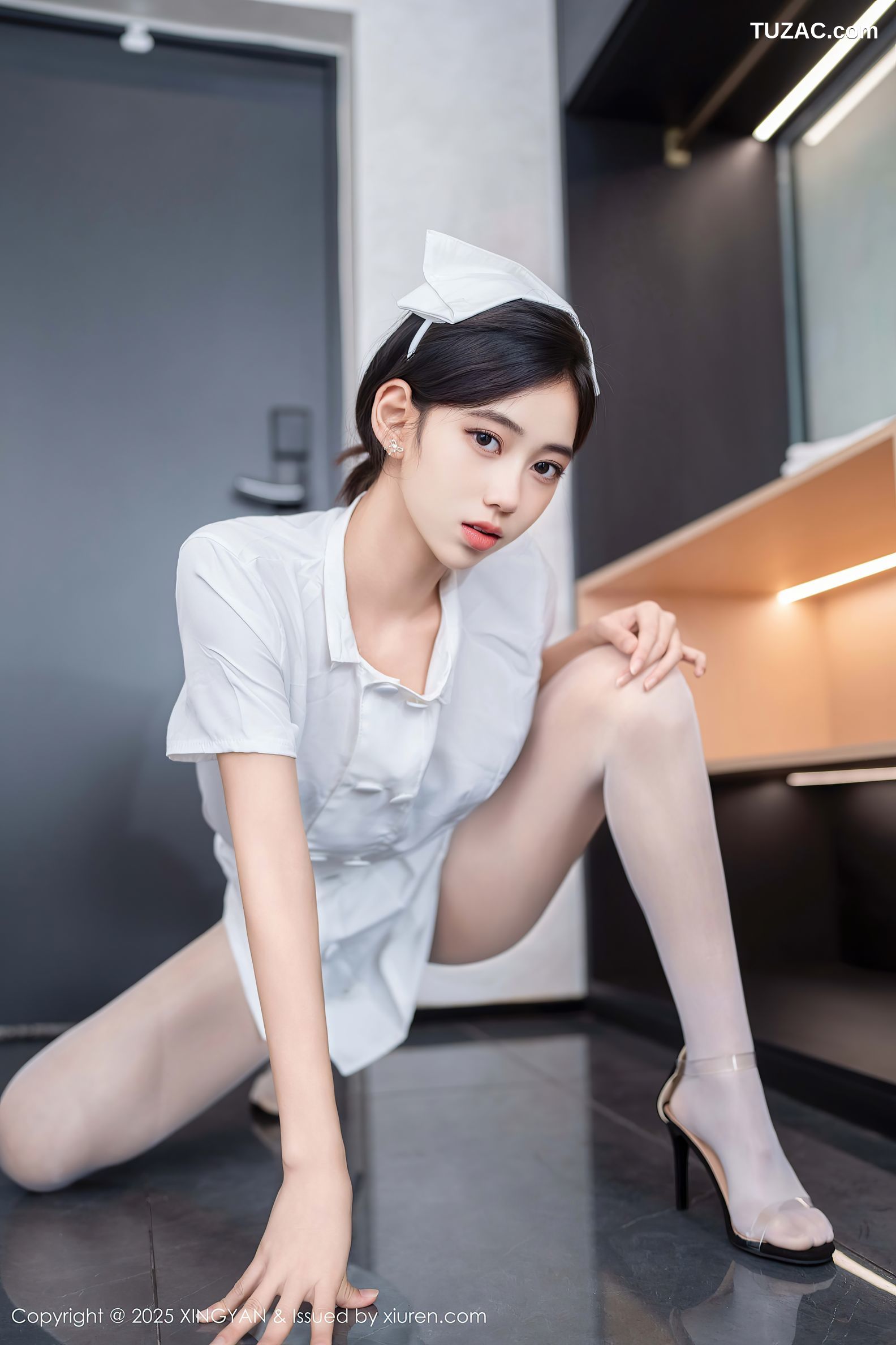 XingYan星颜社-371-时安安-白色护士制服白丝爆乳-2025.07.17