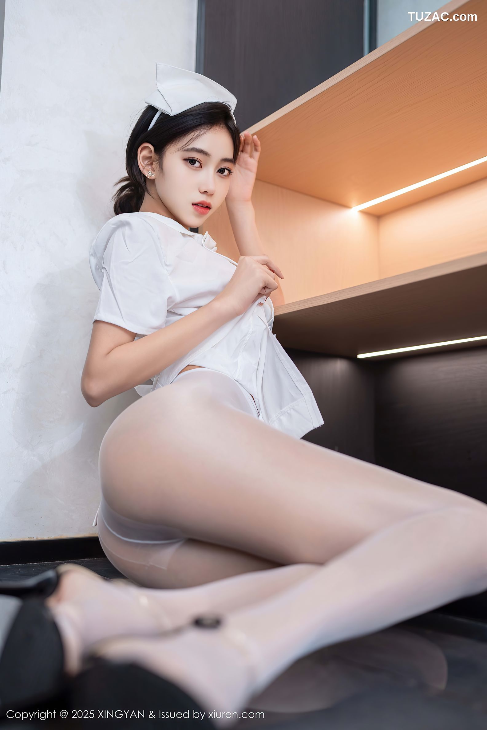 XingYan星颜社-371-时安安-白色护士制服白丝爆乳-2025.07.17