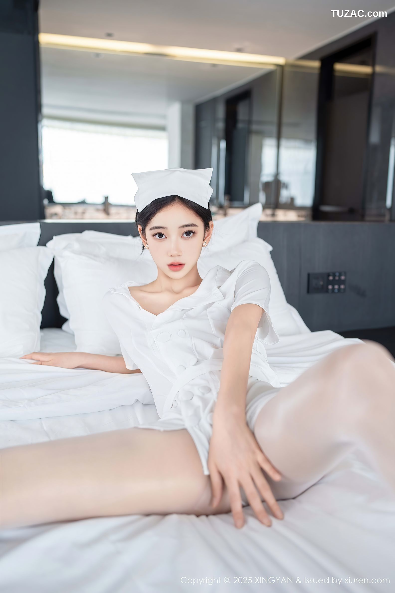 XingYan星颜社-371-时安安-白色护士制服白丝爆乳-2025.07.17