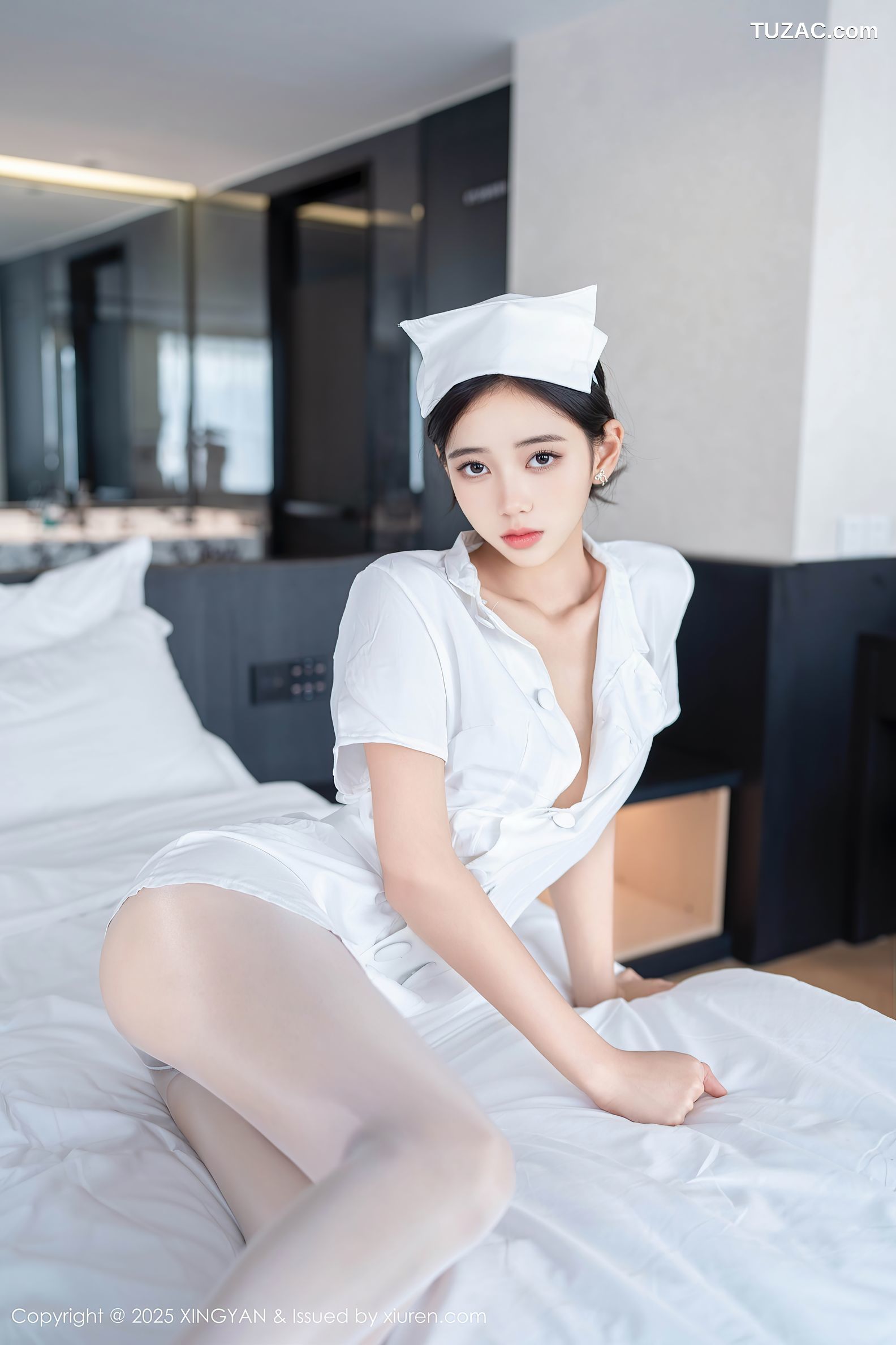 XingYan星颜社-371-时安安-白色护士制服白丝爆乳-2025.07.17