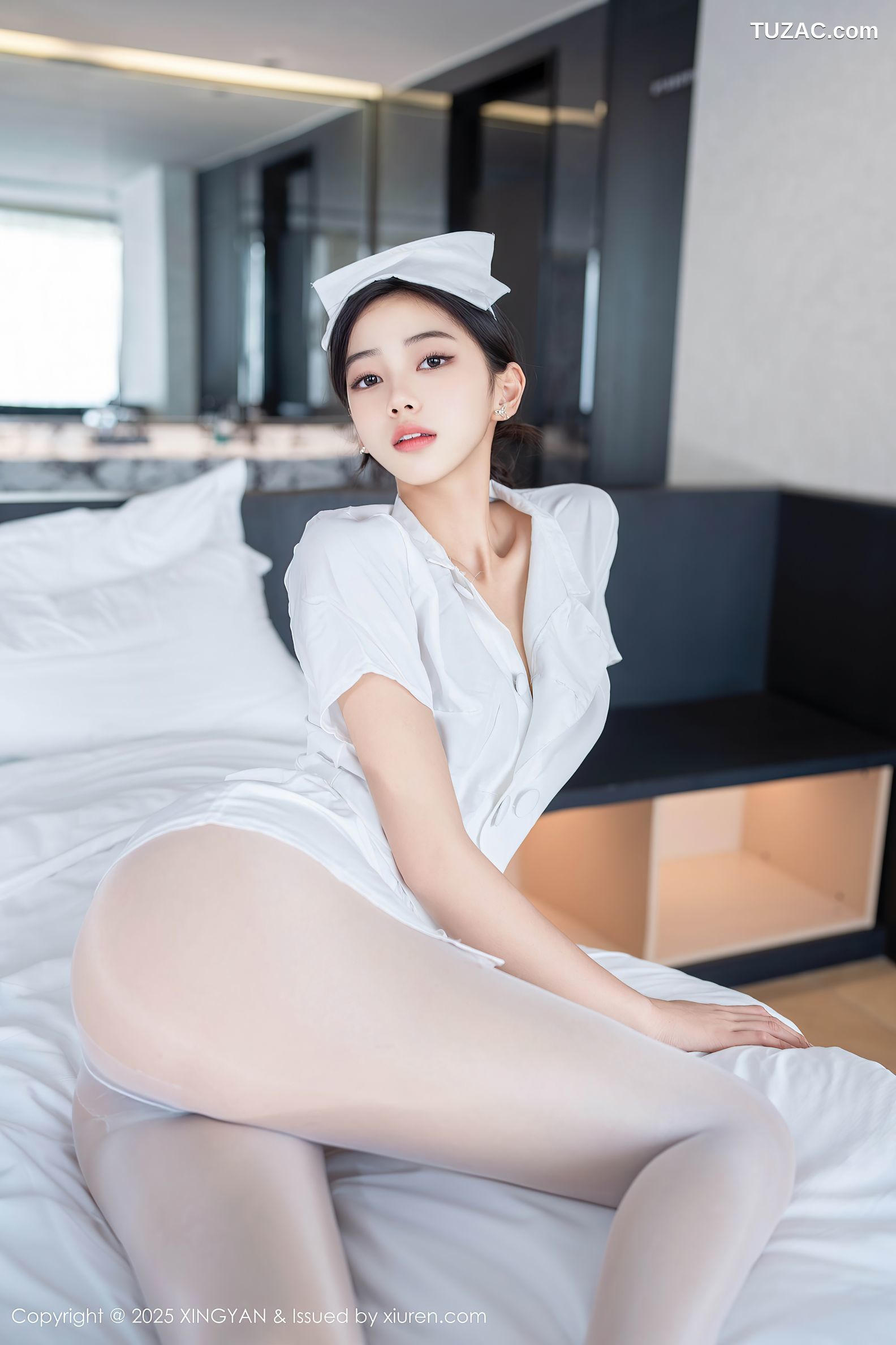 XingYan星颜社-371-时安安-白色护士制服白丝爆乳-2025.07.17