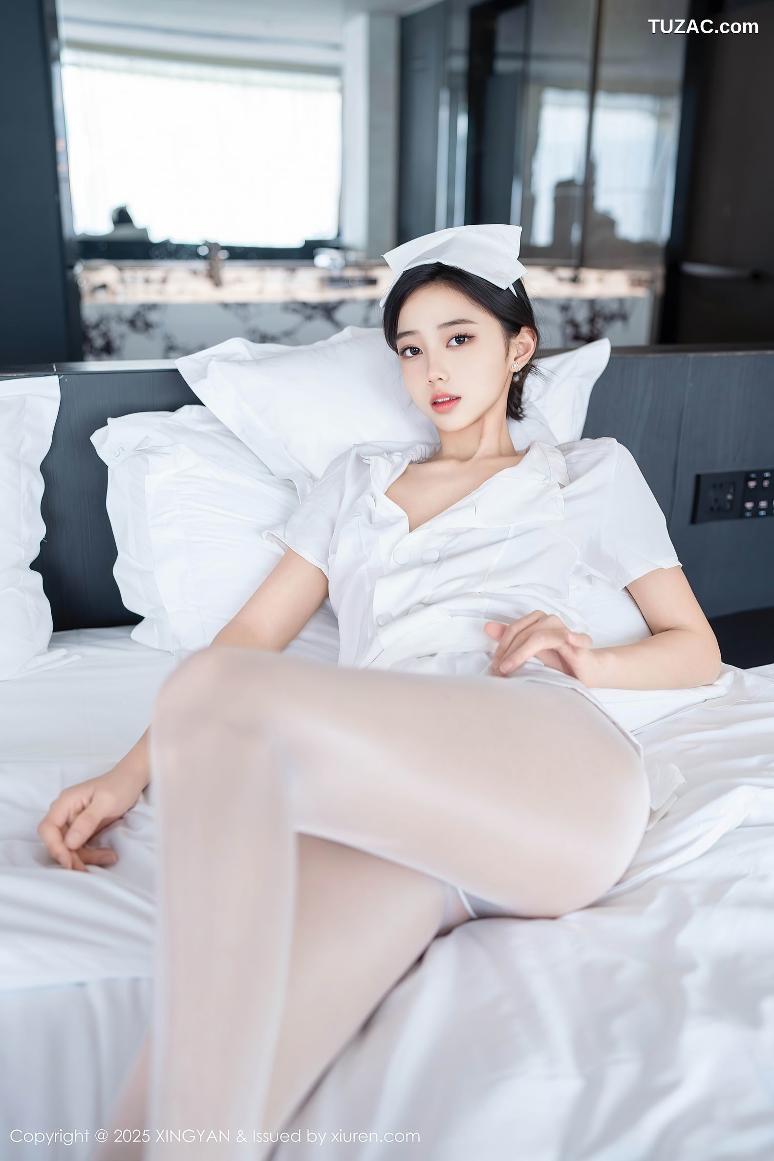 XingYan星颜社-371-时安安-白色护士制服白丝爆乳-2025.07.17