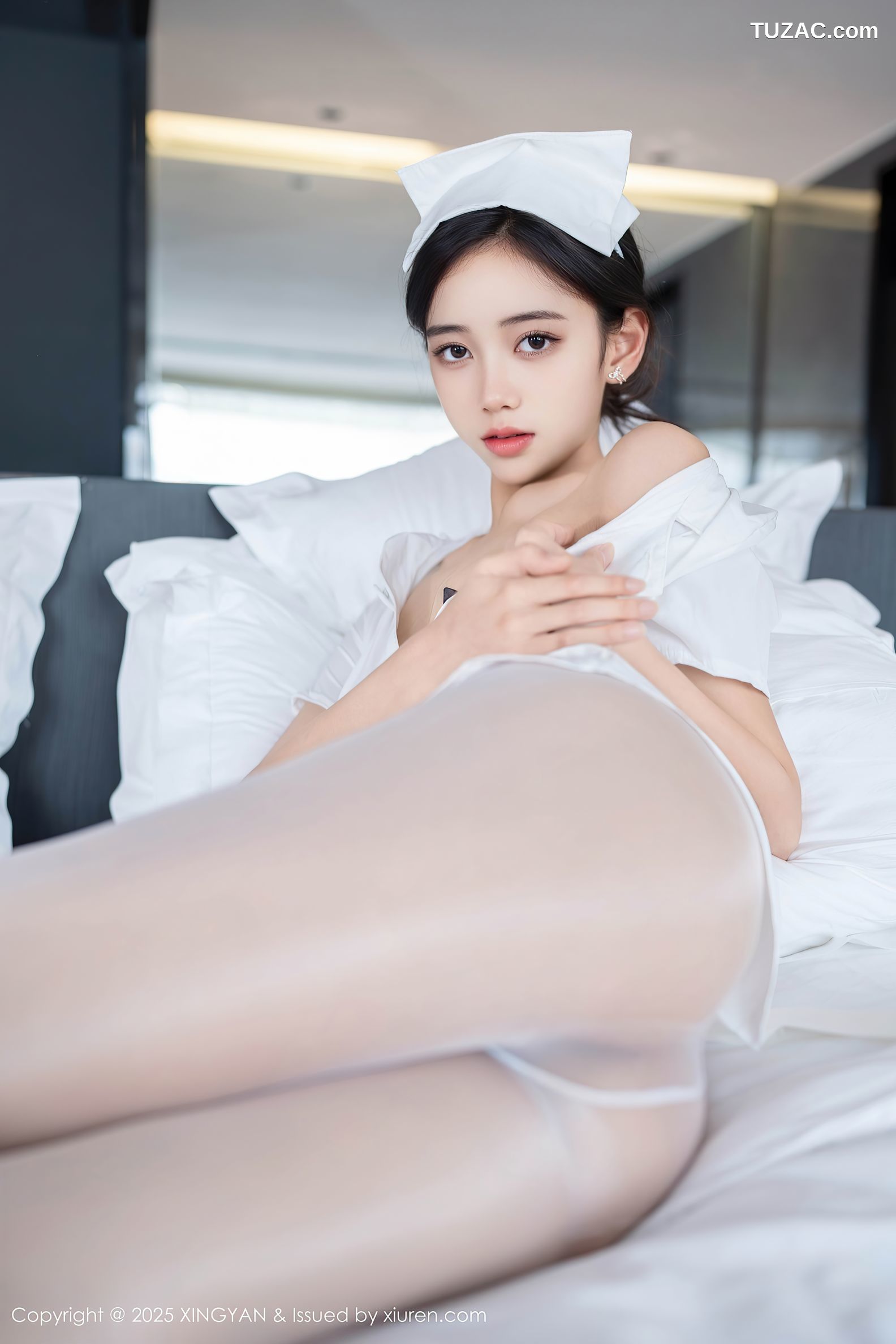 XingYan星颜社-371-时安安-白色护士制服白丝爆乳-2025.07.17