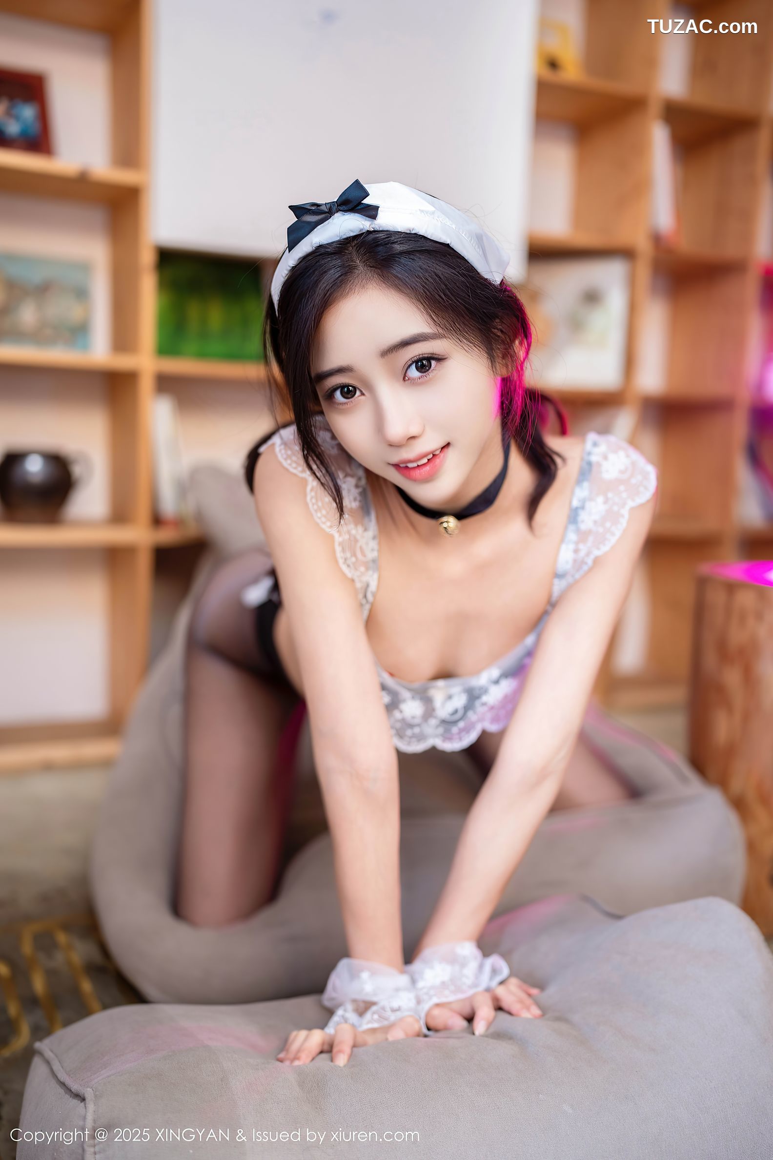 XingYan星颜社-377-时安安-黑色情趣女仆内衣爆乳-2025.07.31