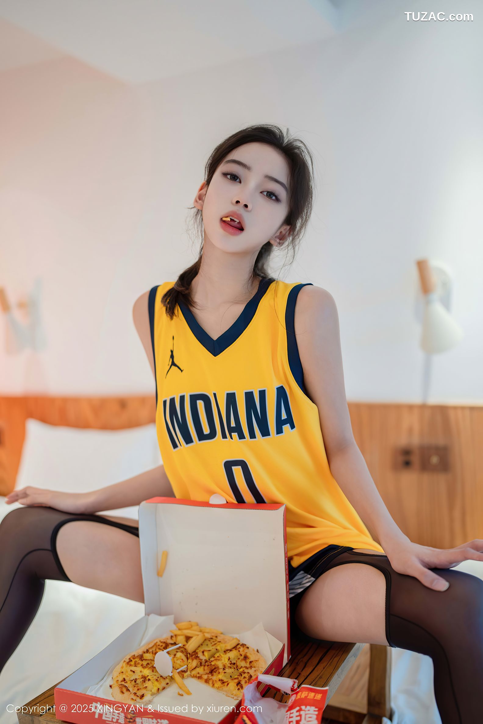 XingYan星颜社-386-时安安-篮球背心爆乳-白T真空-2025.08.19