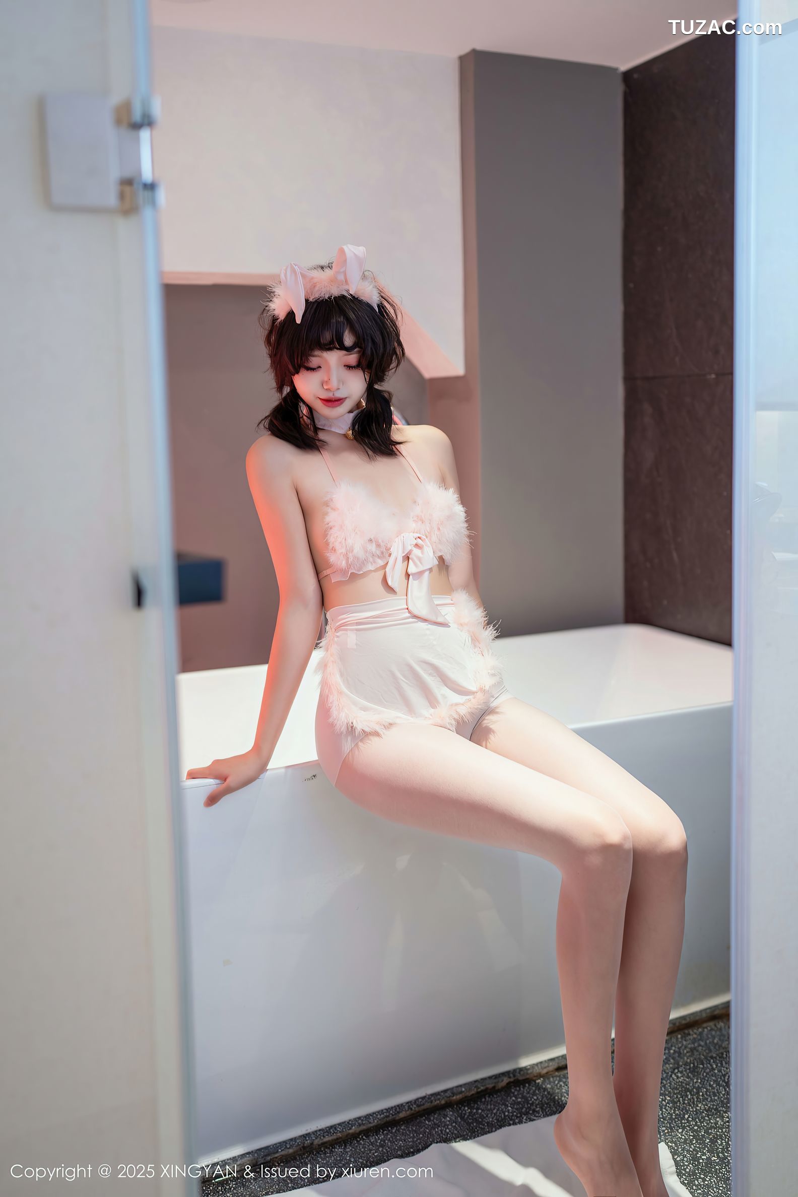 XingYan星颜社-397-白虎巧巧-粉色兔儿情趣内衣-2025.09.11