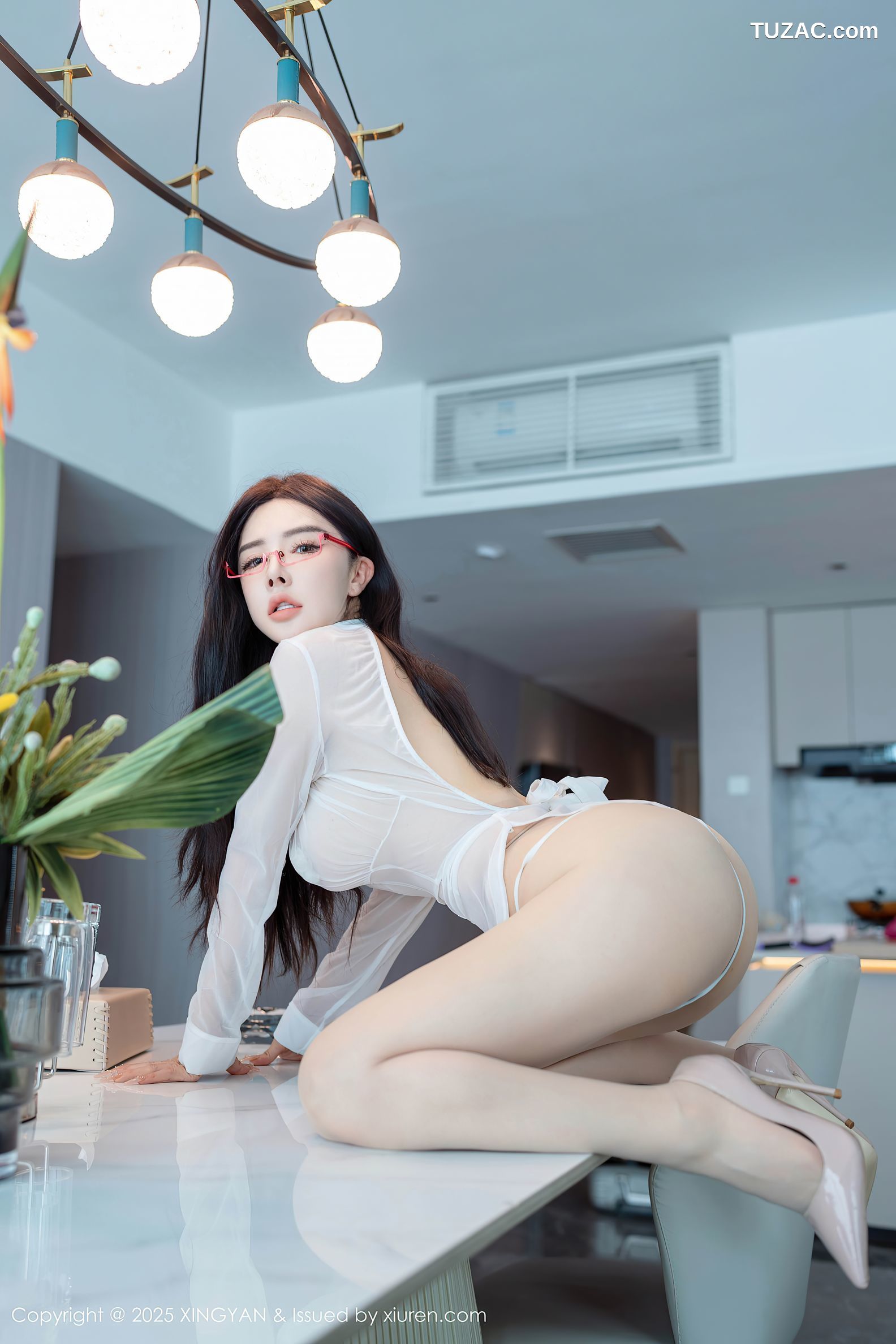 XingYan星颜社-401-潘思沁-轻透白衬衫情趣服-2025.09.18