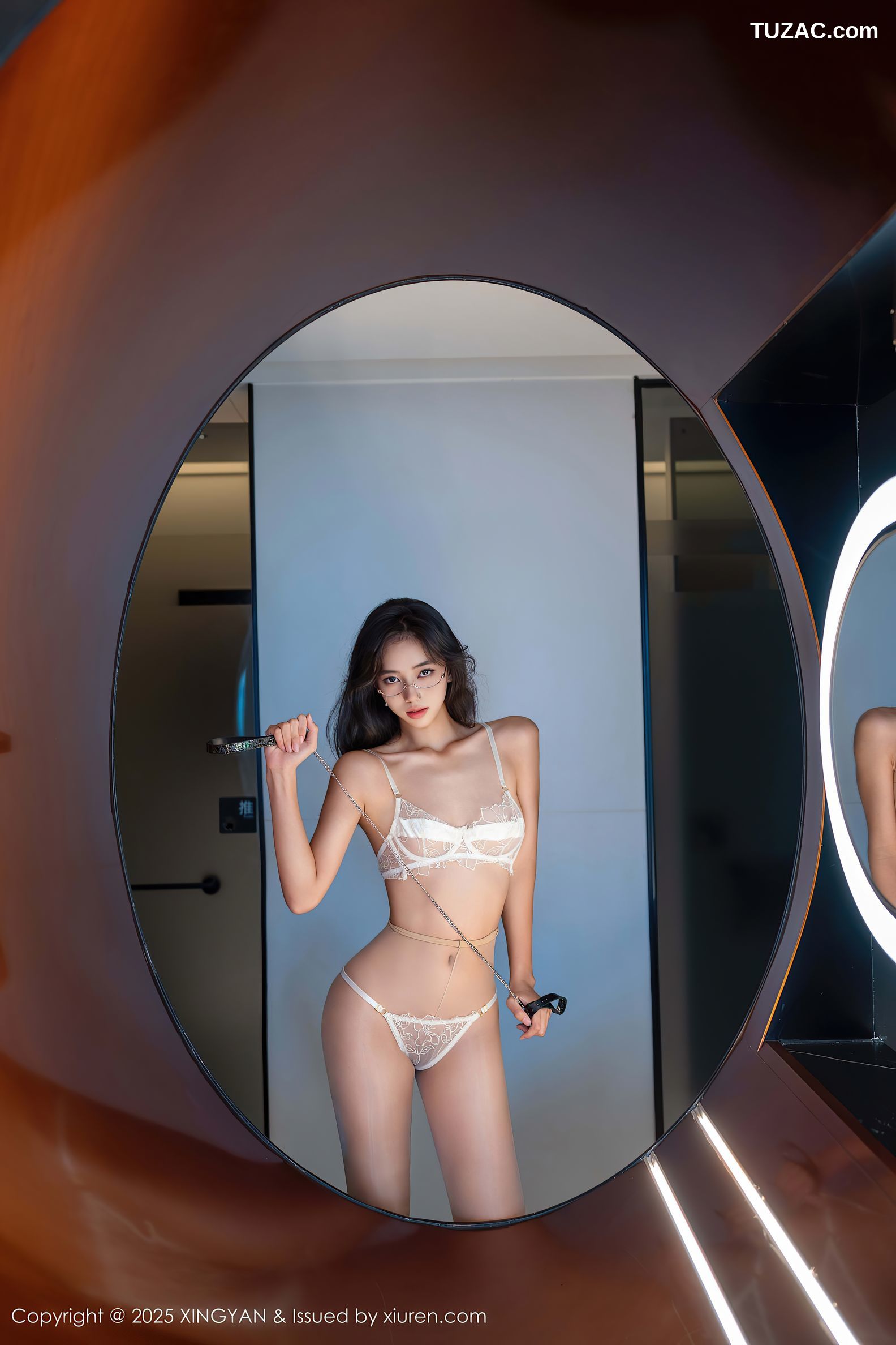 XingYan星颜社-404-时安安-白色蕾丝内衣-2025.09.23