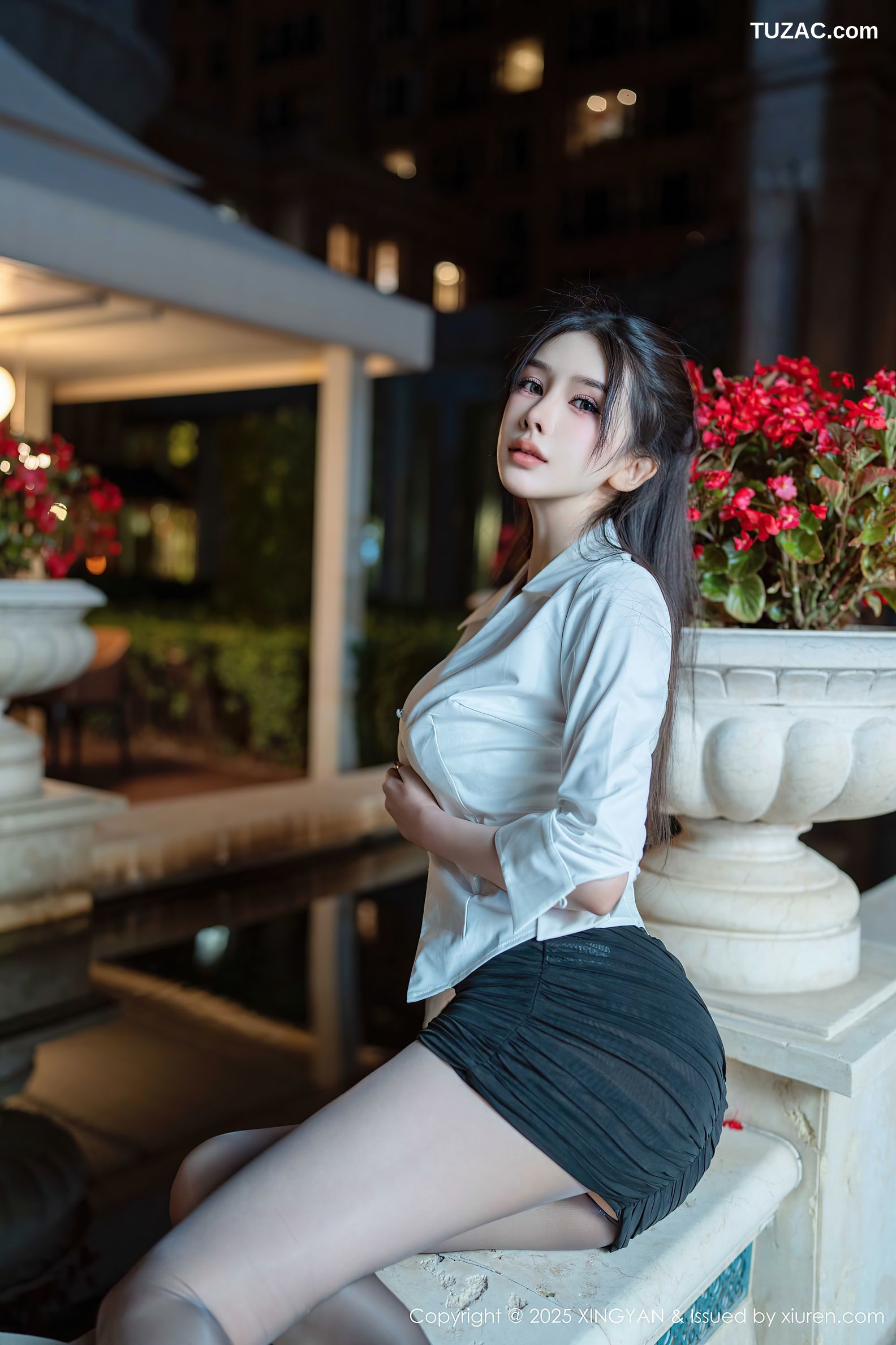 XingYan星颜社-406-李丽莎-白衬衫黑短裙红绳捆绑-2025.09.26