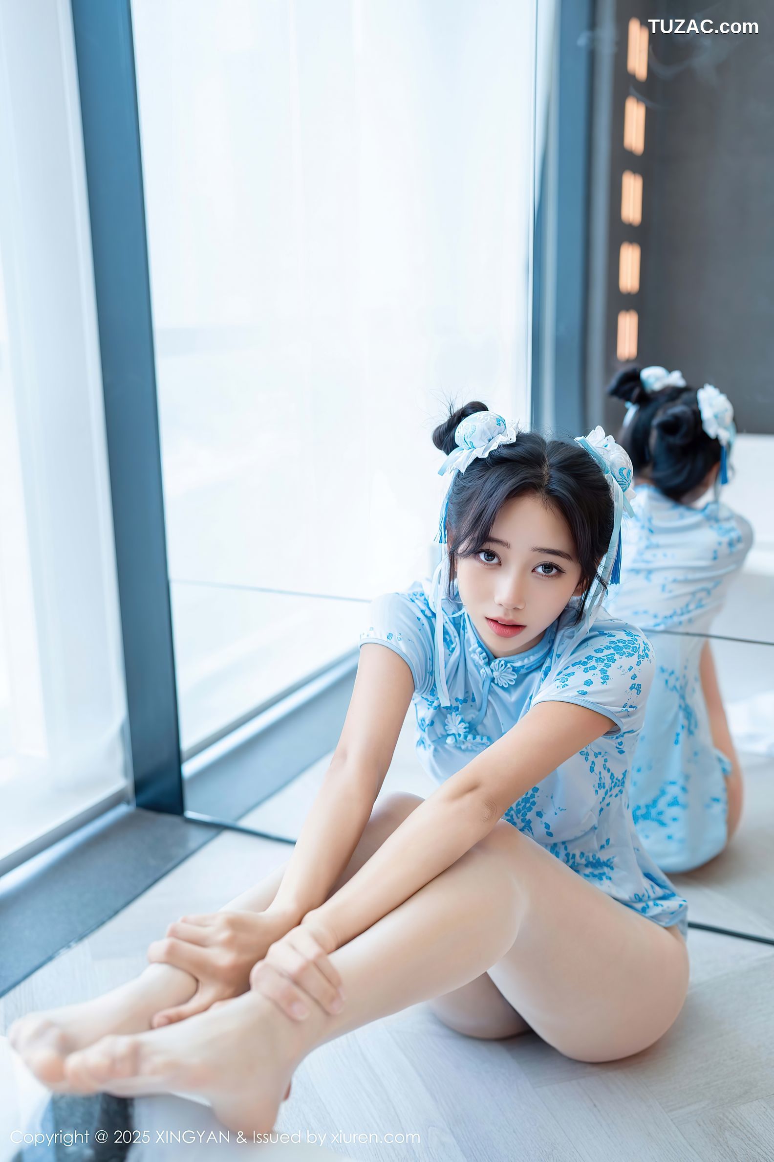 XingYan星颜社-414-时安安-Cos蓝色旗袍春丽浴缸场景-2025.10.22