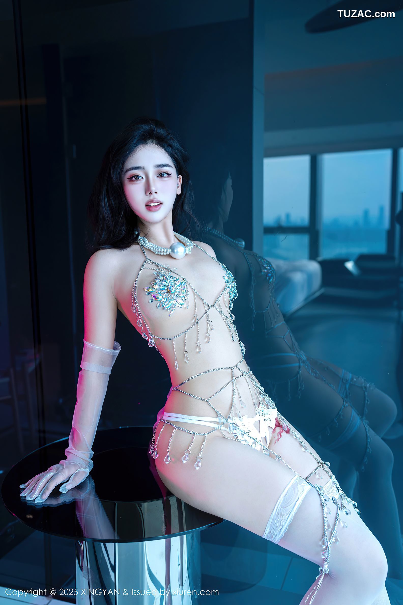 XingYan星颜社-415-阮福福-情趣白丝珍珠链内衣爆乳-2025.10.23