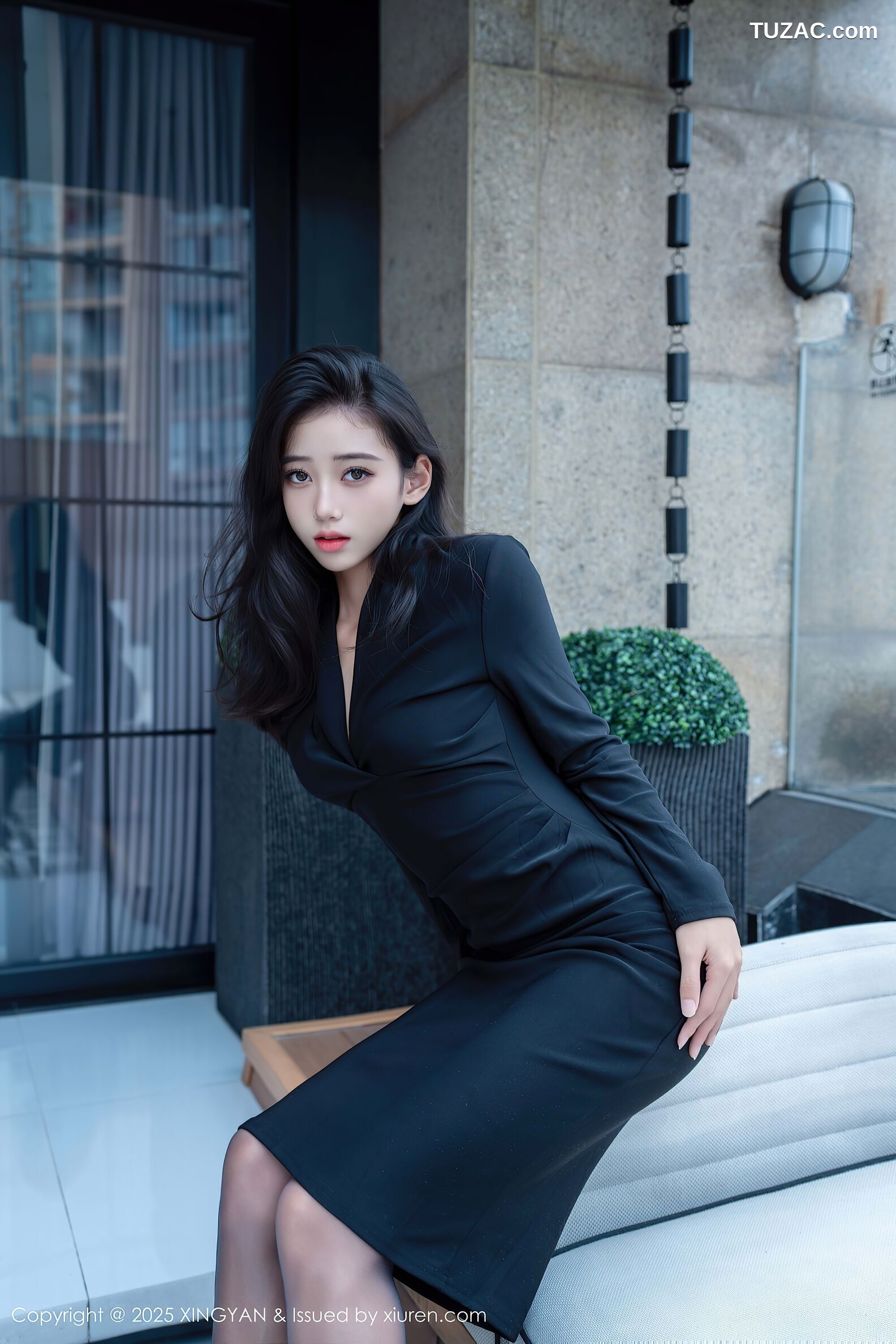 XingYan星颜社-426-时安安-黑色连衣裙黑丝美女-2025.11.13
