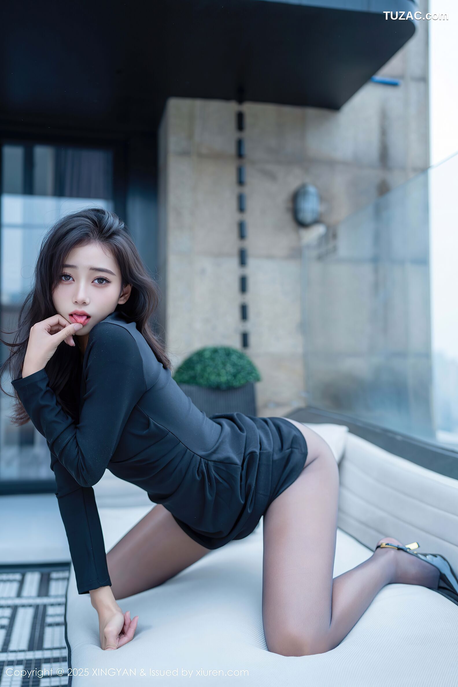 XingYan星颜社-426-时安安-黑色连衣裙黑丝美女-2025.11.13