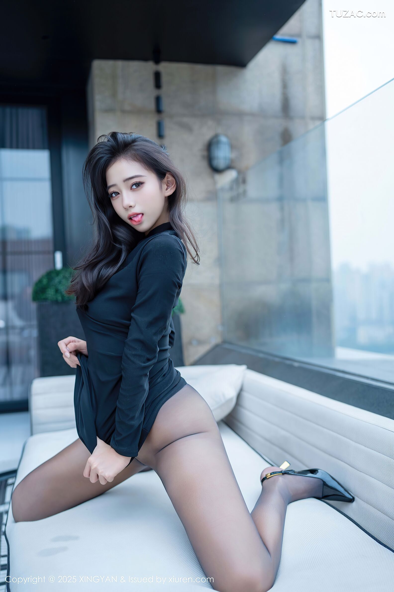 XingYan星颜社-426-时安安-黑色连衣裙黑丝美女-2025.11.13