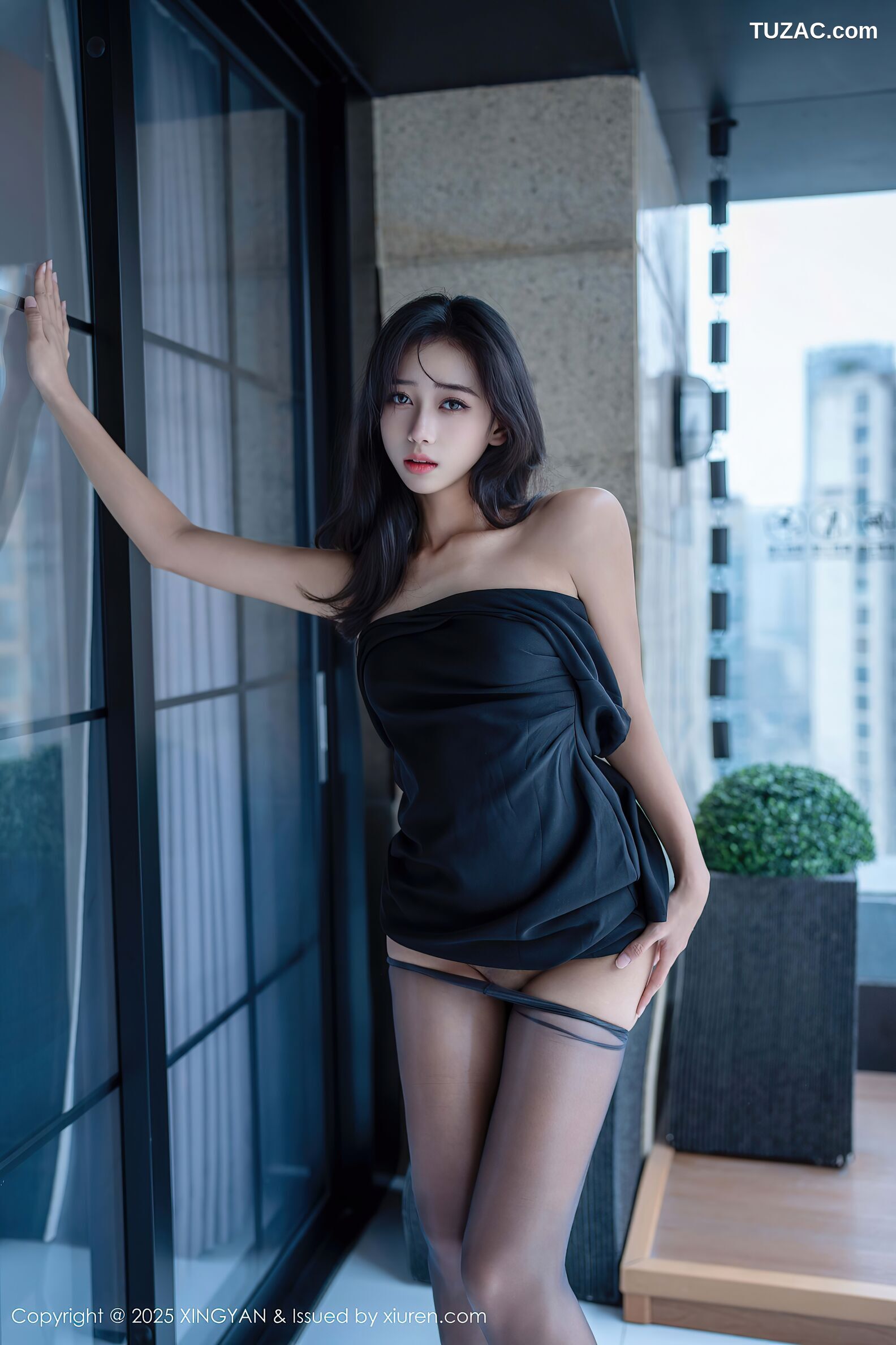 XingYan星颜社-426-时安安-黑色连衣裙黑丝美女-2025.11.13