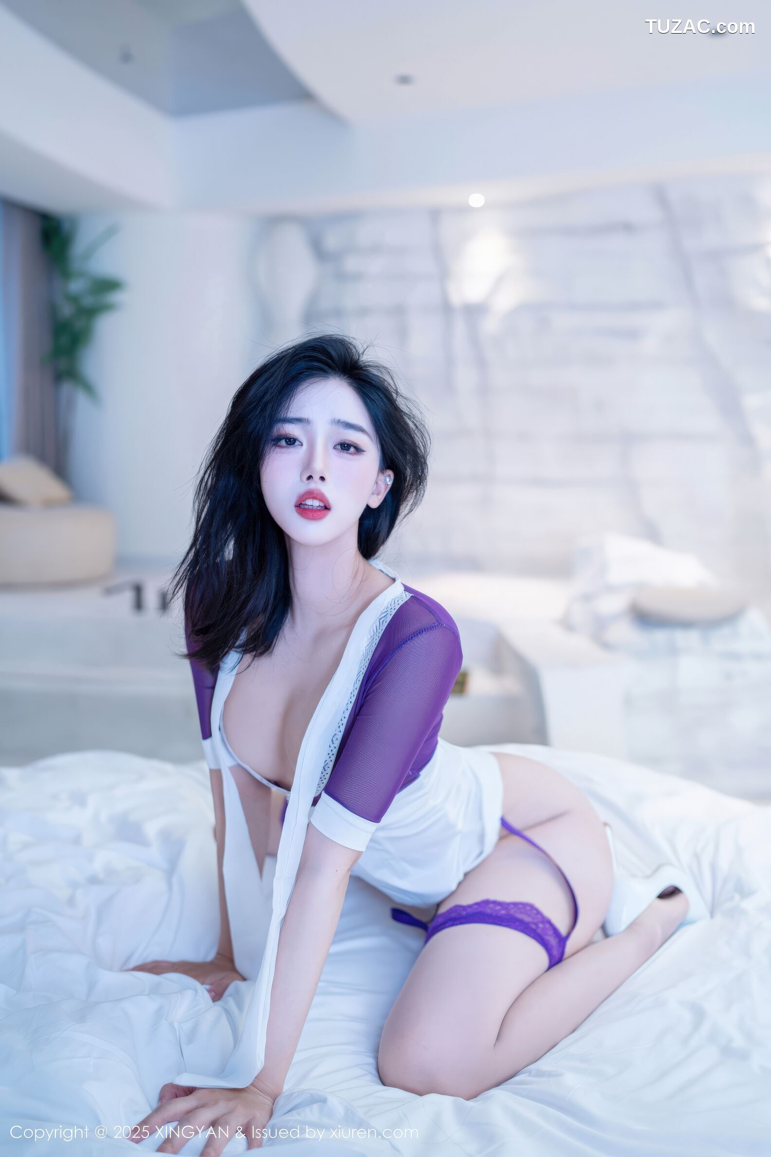XingYan星颜社-432-阮福福-紫T紫色情趣吊带袜翘臀-2025.11.24