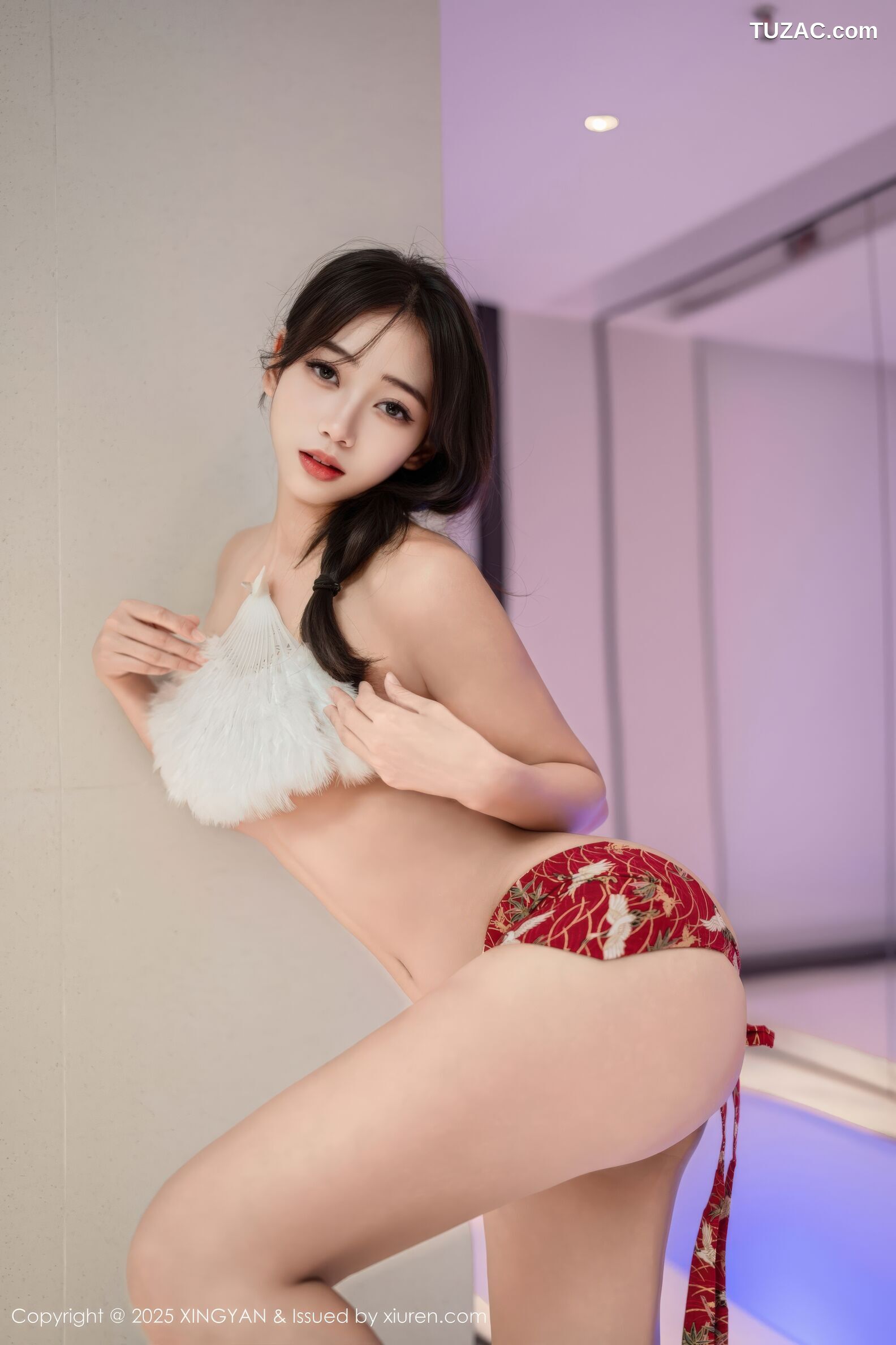 XingYan星颜社-442-时安安-透视蕾丝白裙-2025.12.10