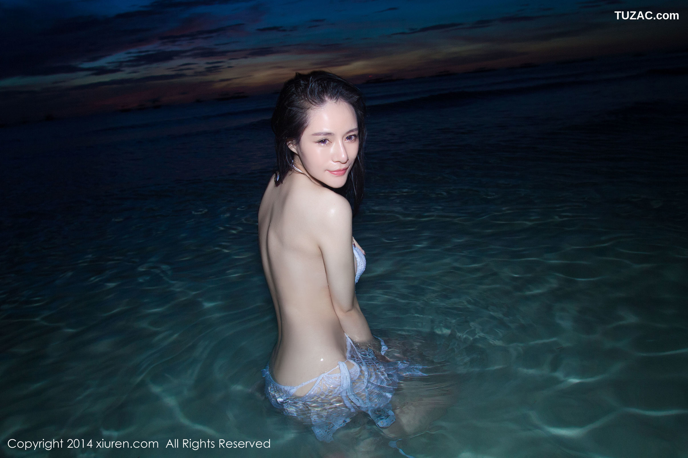 XiuRen秀人网-088-Nancy小姿-《小清新泳装-沙滩湿身》-2014.01.20