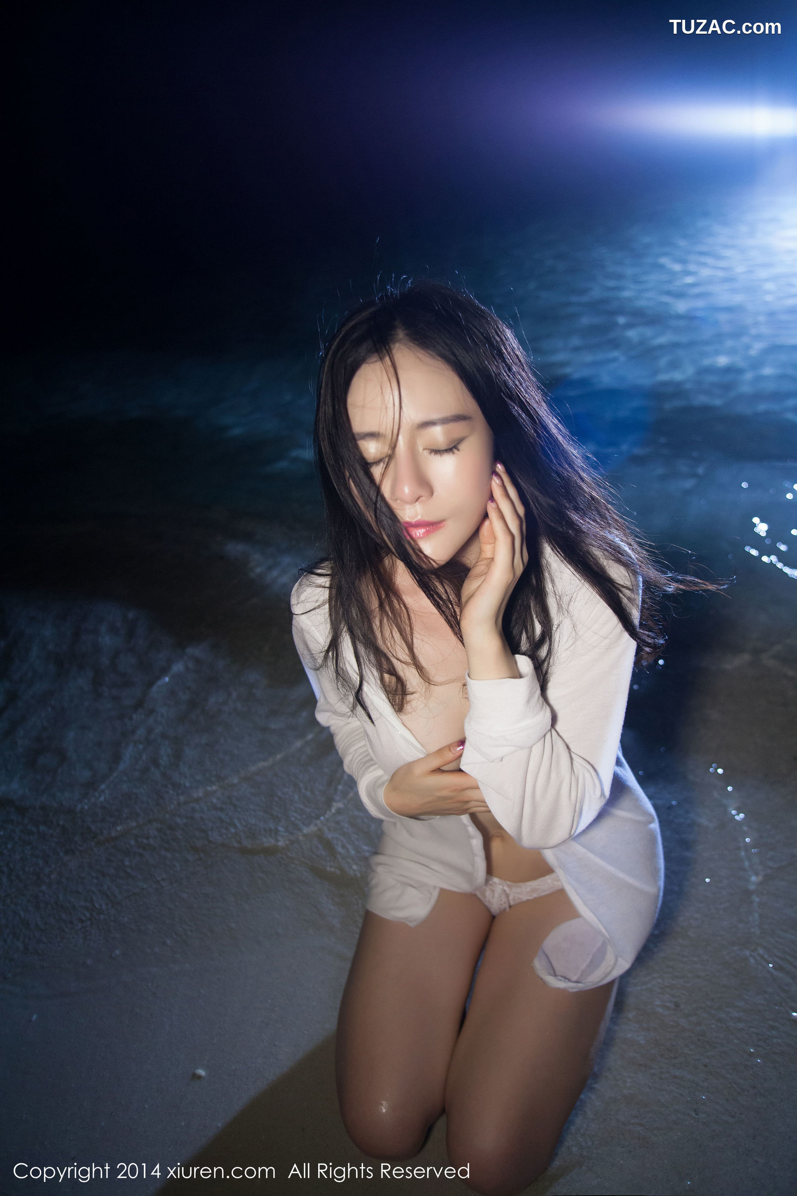 XiuRen秀人网-088-Nancy小姿-《小清新泳装-沙滩湿身》-2014.01.20