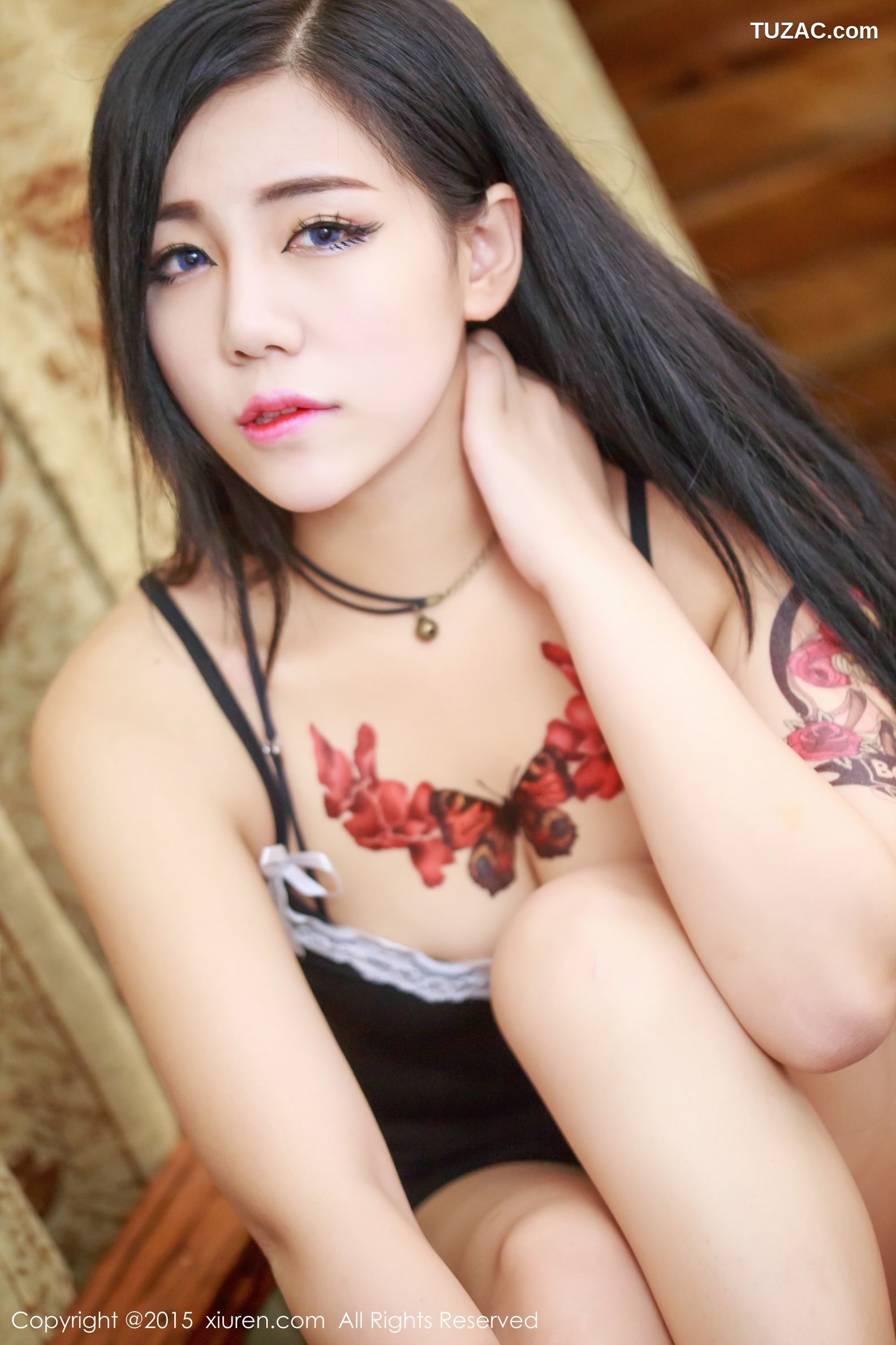 XiuRen秀人网-356-天津妹子旭旭-《性感的吊带小睡衣》-2015.07.20