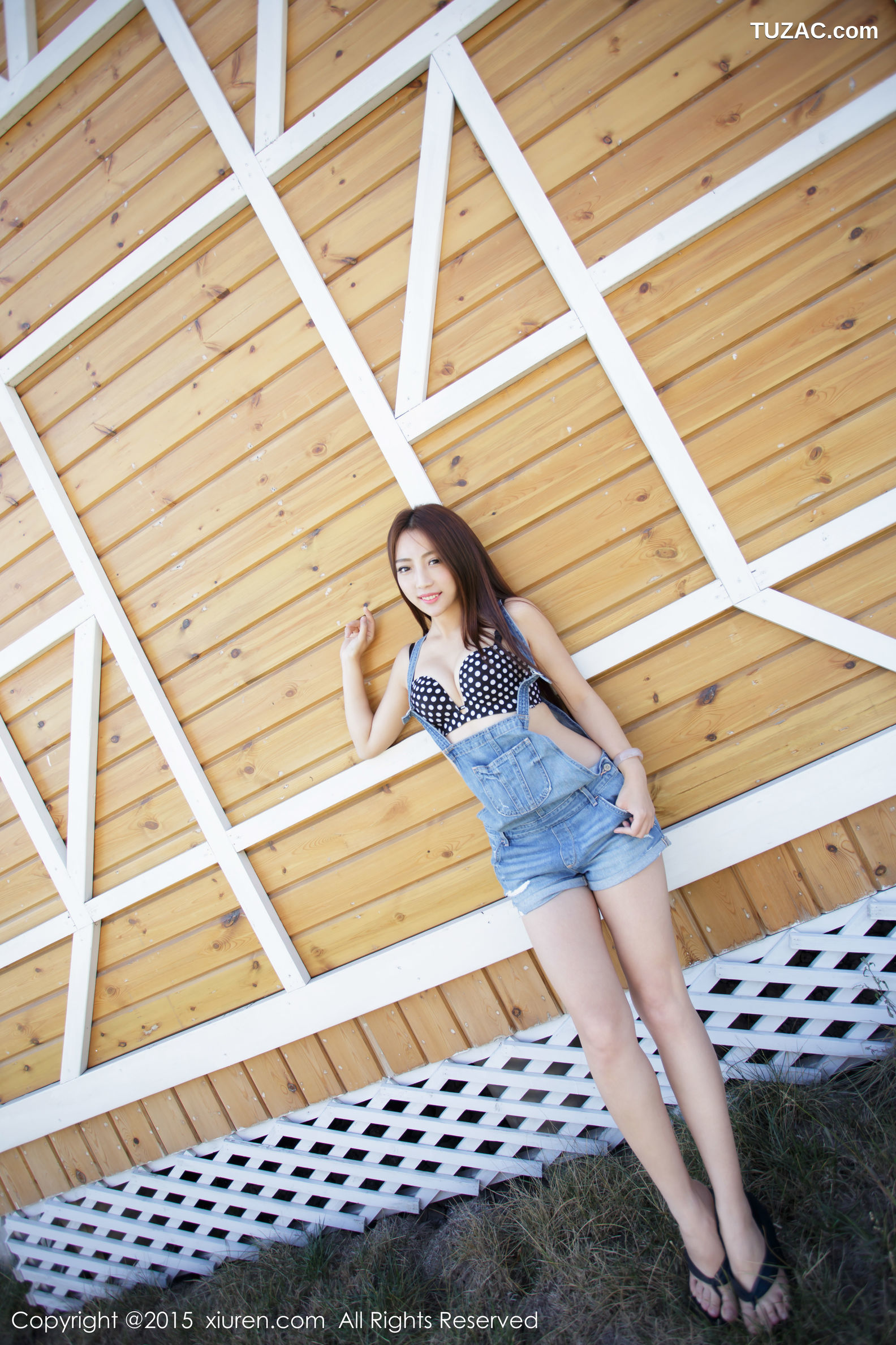 XiuRen秀人网-413-Elma梦-《吊带牛仔裤-2套内衣》-2015.11.02