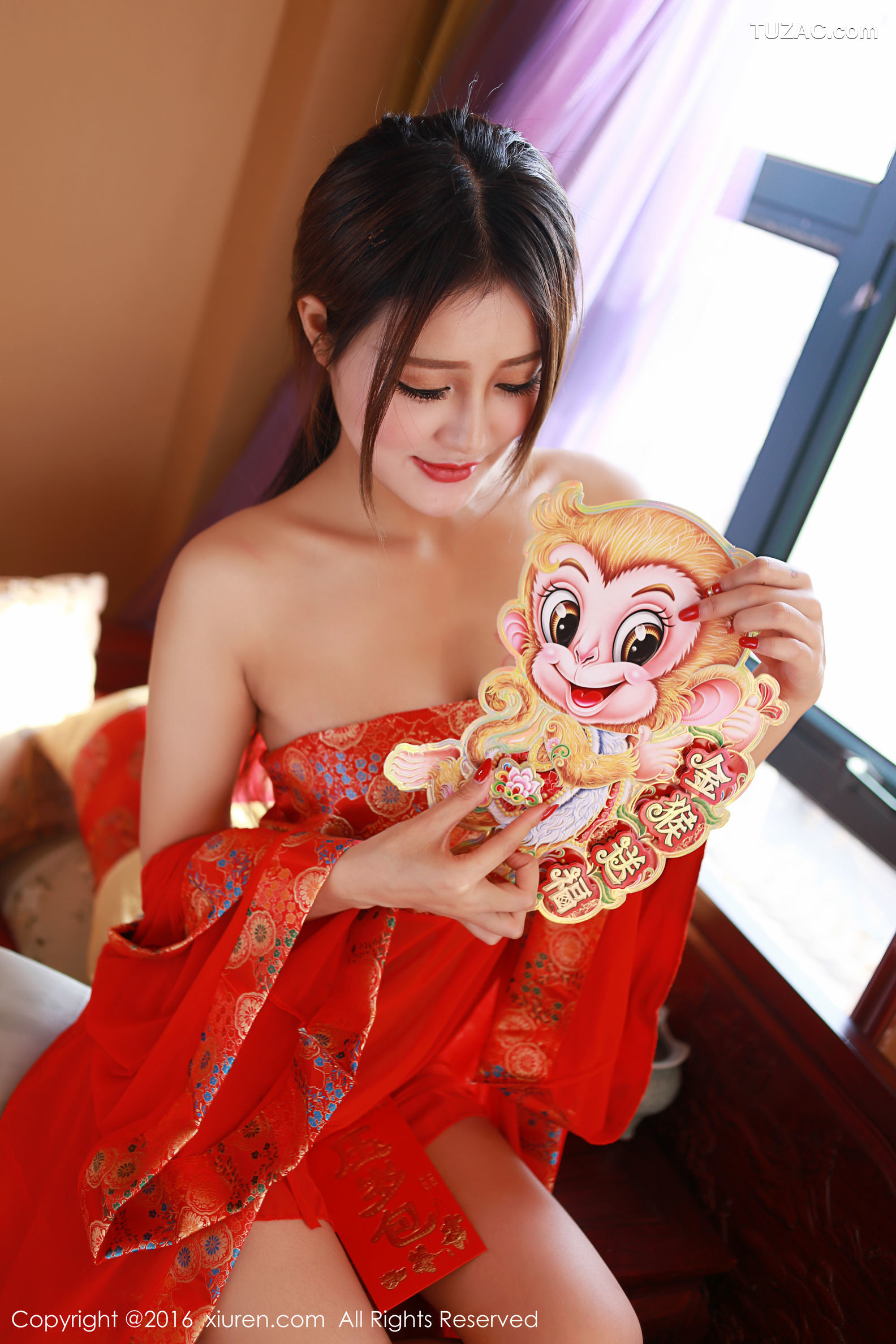 XiuRen秀人网-476-王乔恩Abby-《2016新春福利》-2016.02.05