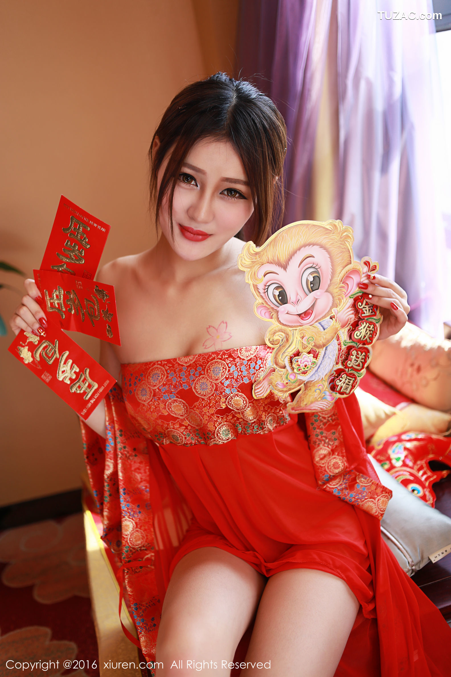 XiuRen秀人网-476-王乔恩Abby-《2016新春福利》-2016.02.05