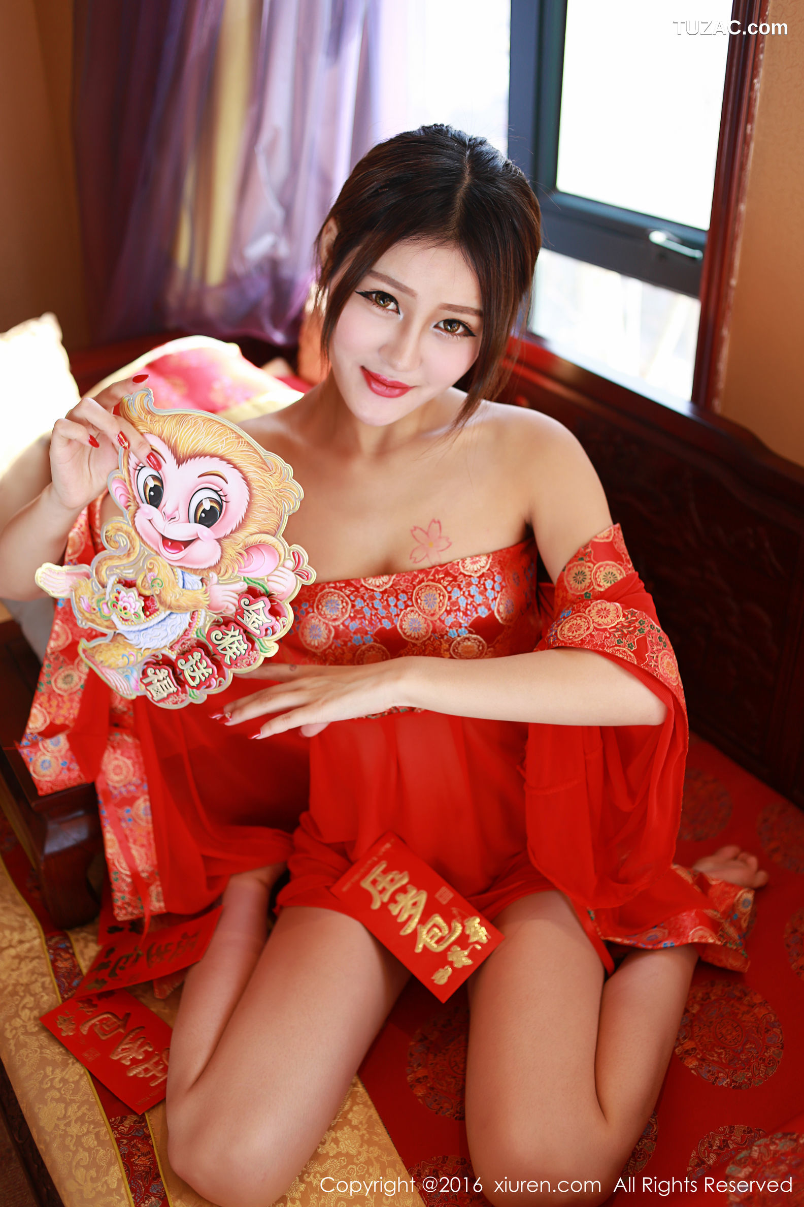 XiuRen秀人网-476-王乔恩Abby-《2016新春福利》-2016.02.05