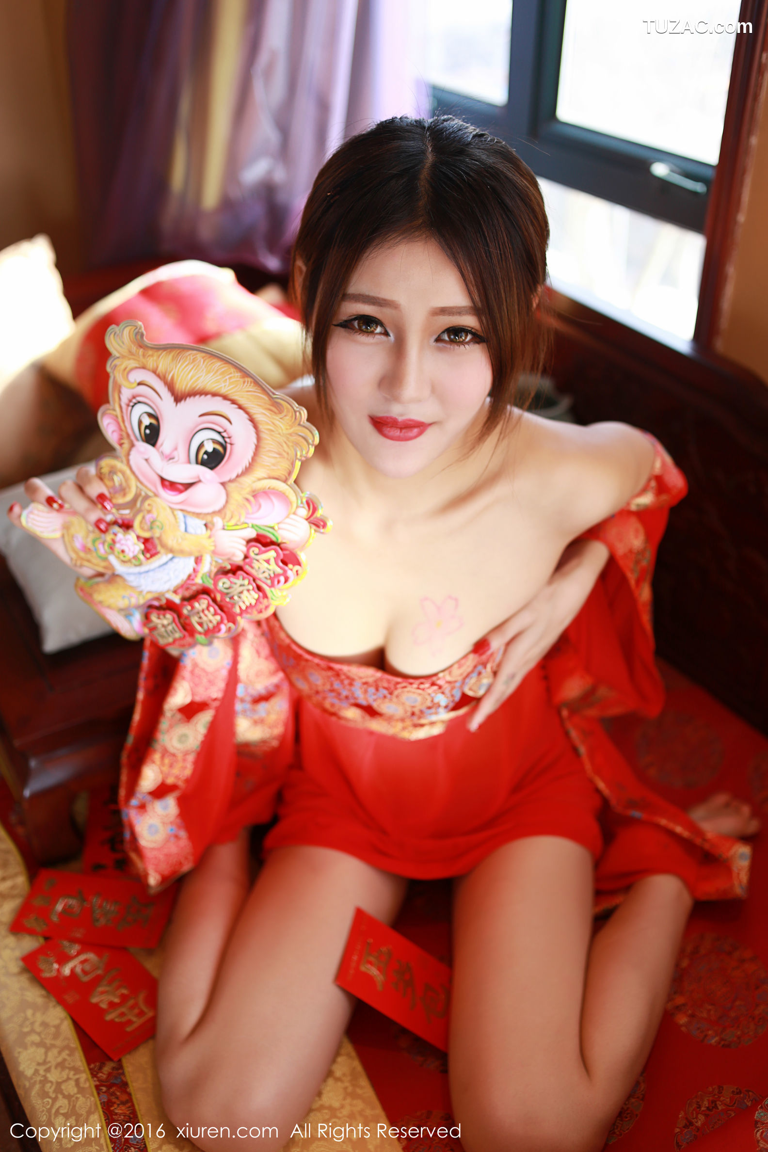 XiuRen秀人网-476-王乔恩Abby-《2016新春福利》-2016.02.05