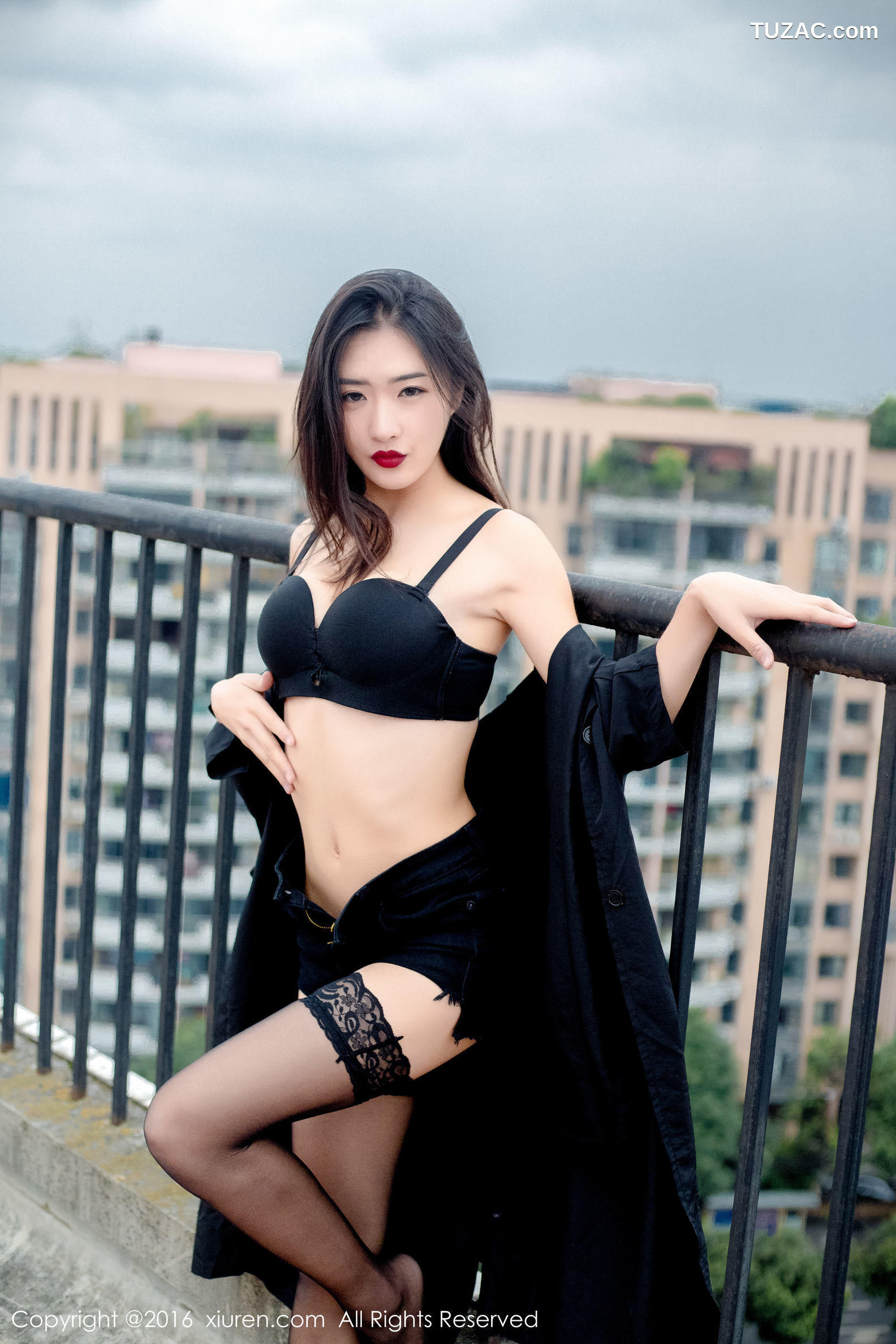 XiuRen秀人网-624-周琰琳-《红颜朱唇-宛若青莲出水》-2016.10.25