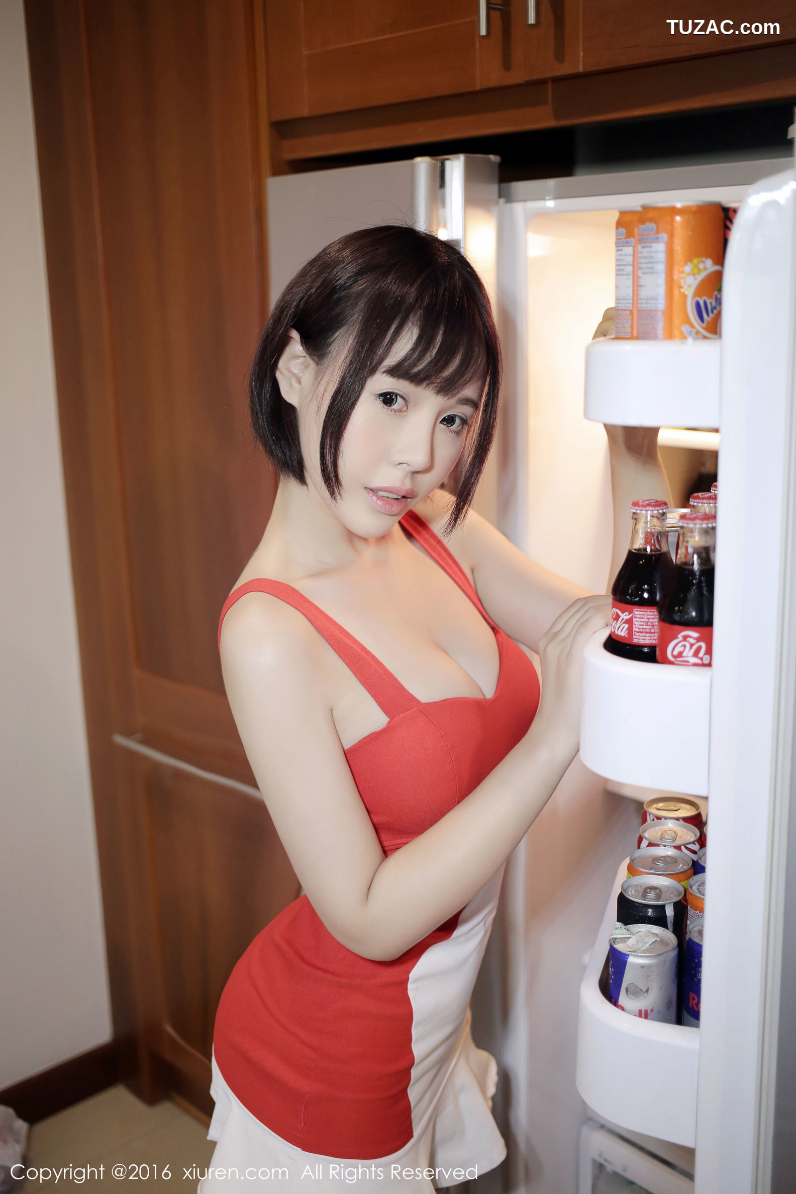 XiuRen秀人网-665-艾莉-《小红裙》-2016.12.23