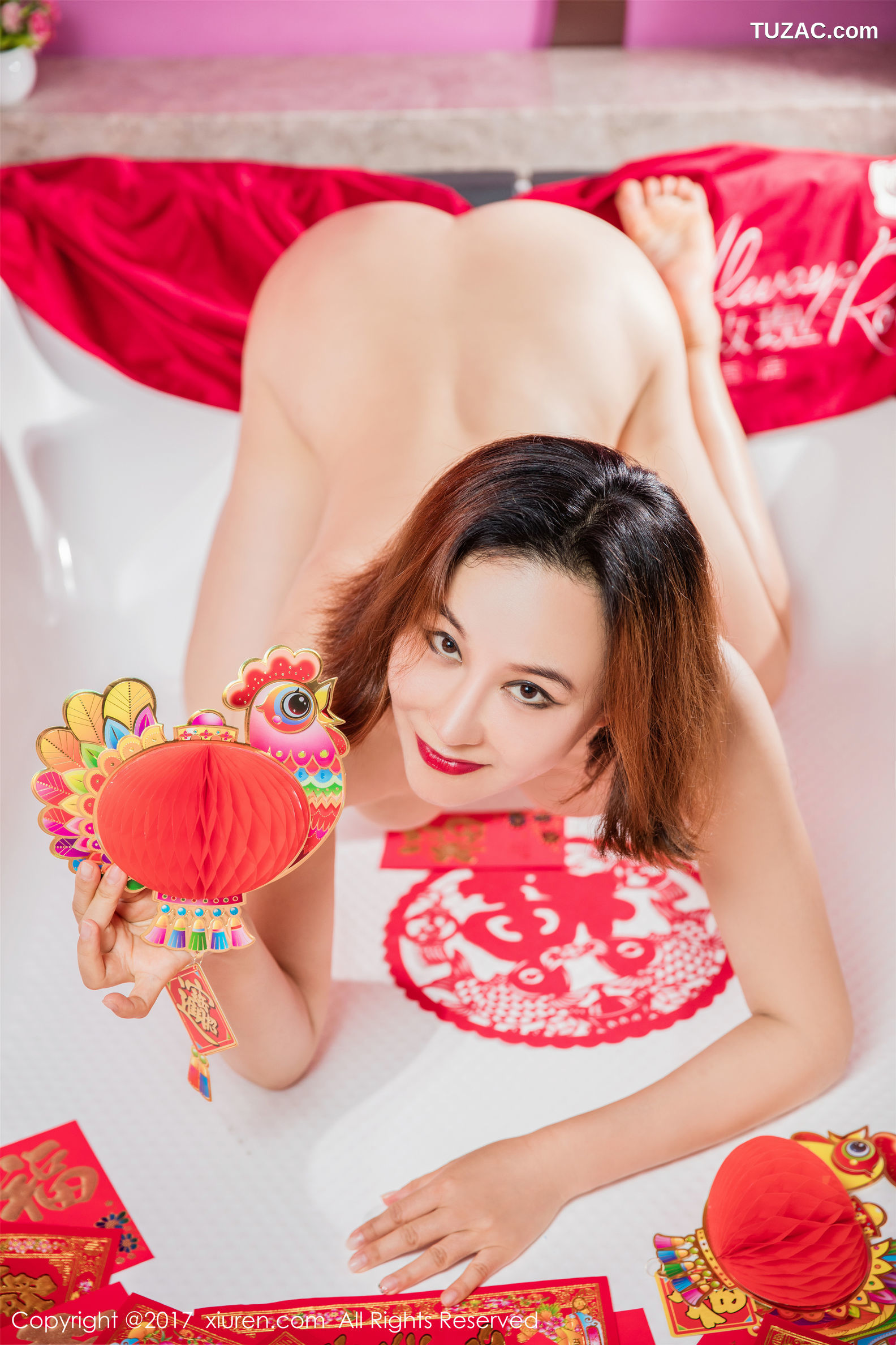 XiuRen秀人网-689-安娜金-《新春福利》-2017.02.05