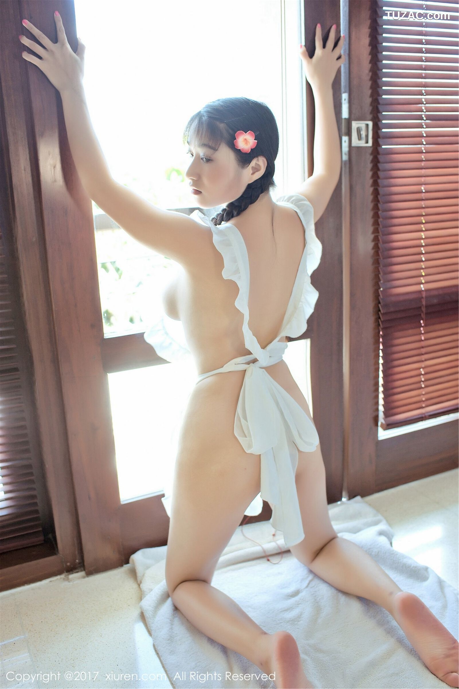 XiuRen秀人网-751-盼盼玉奴-《海水湿身-日系女仆》-2017.05.10