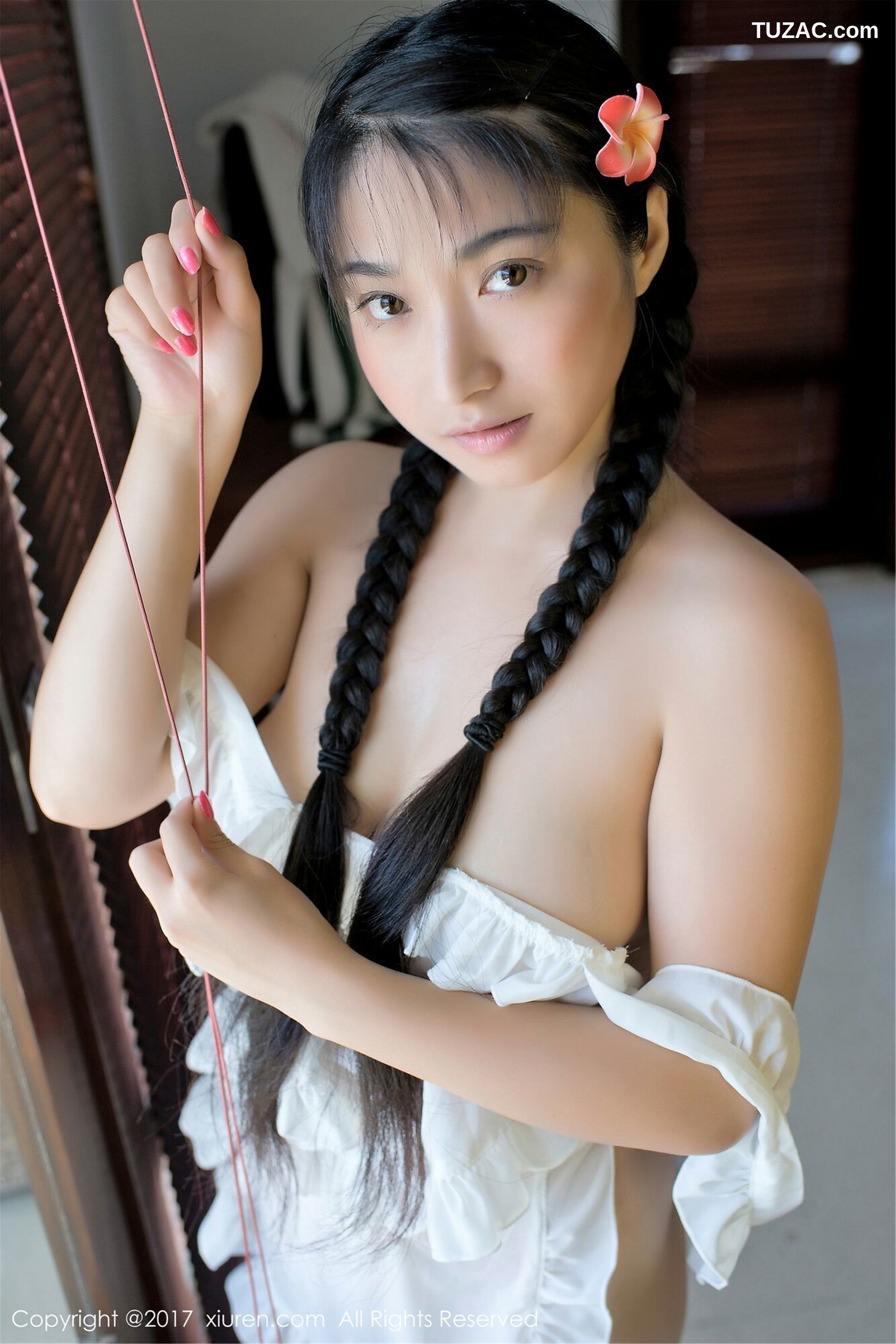 XiuRen秀人网-751-盼盼玉奴-《海水湿身-日系女仆》-2017.05.10