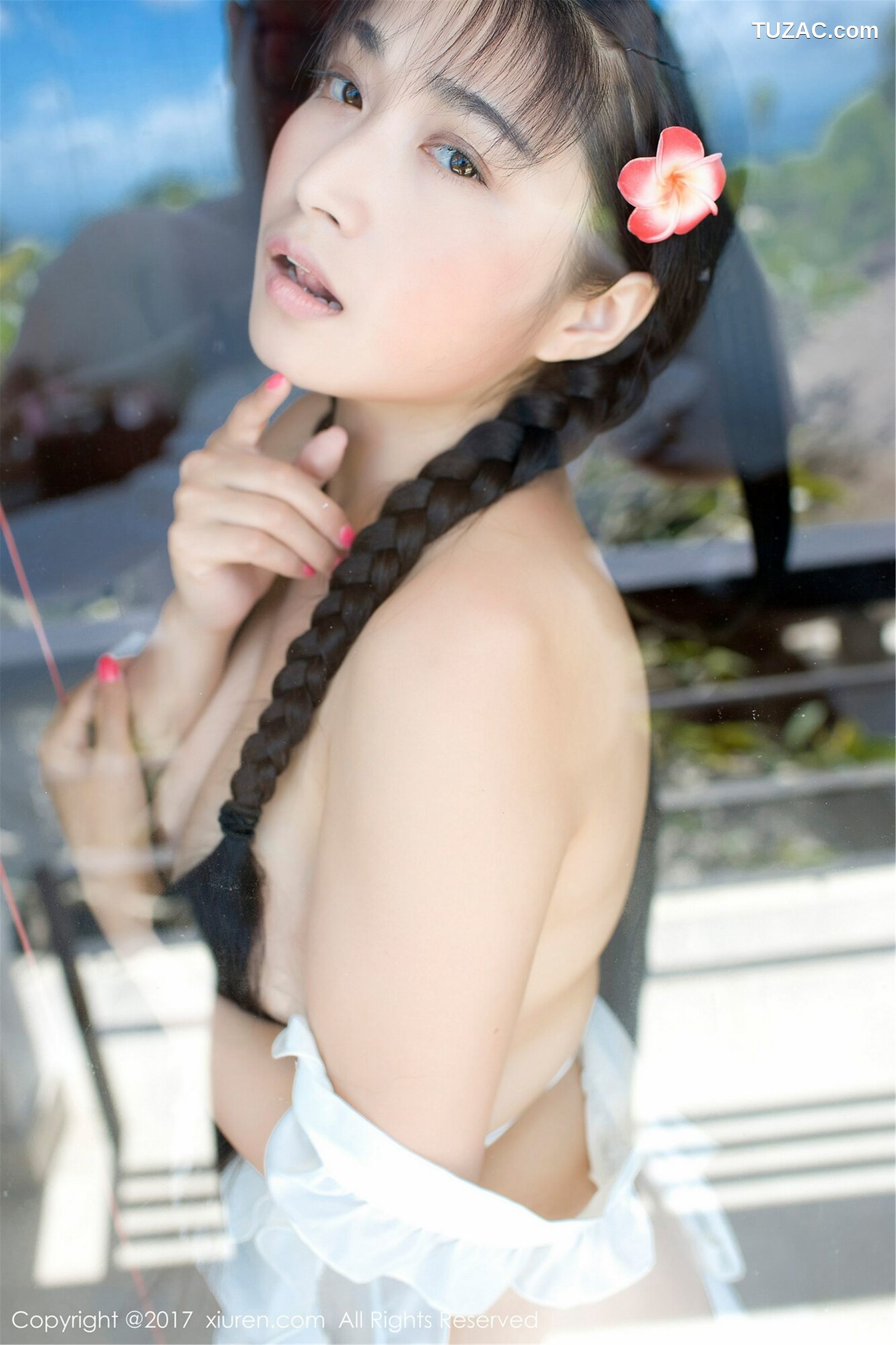 XiuRen秀人网-751-盼盼玉奴-《海水湿身-日系女仆》-2017.05.10